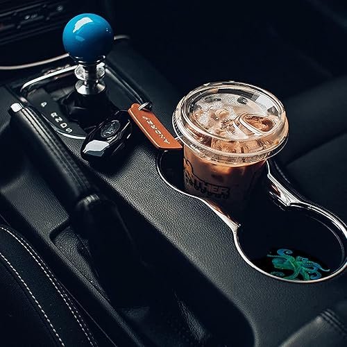 Miniatura 4 de Magic Ocean Octopus - Posavasos absorbentes para automóvil, portavasos con base de corcho con muesca para el dedo para un fácil movimiento del