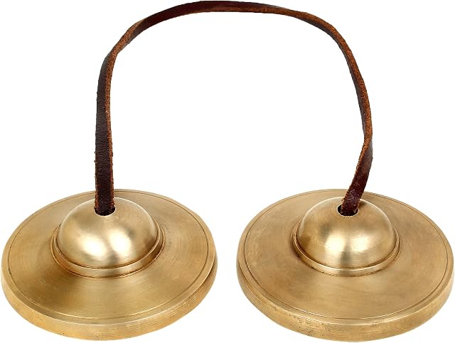 Ajuny Tibetan Tingsha Cymbals Bells Buddhist Meditation Yoga Bell Manjira Instrument Spiritual Gifts
