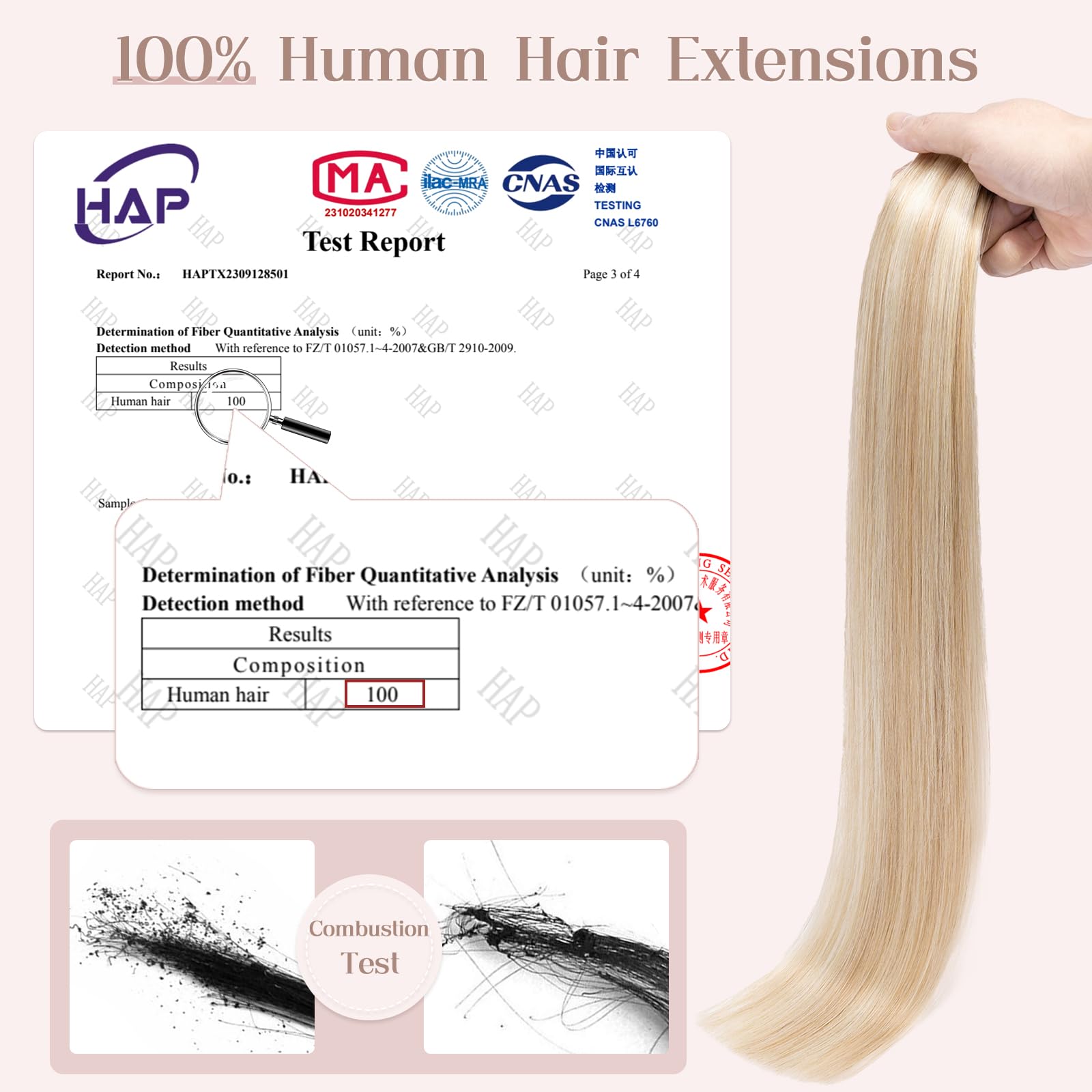 SEGOHAIR Tape in Hair Extensions Human Hair 20pcs Extensions,100% Real Remy HairPieces 16" Natural Invisible Straight with 10pcs of Hair Extension Tapes-Dark Blonde with Bleach Blonde - Image 2