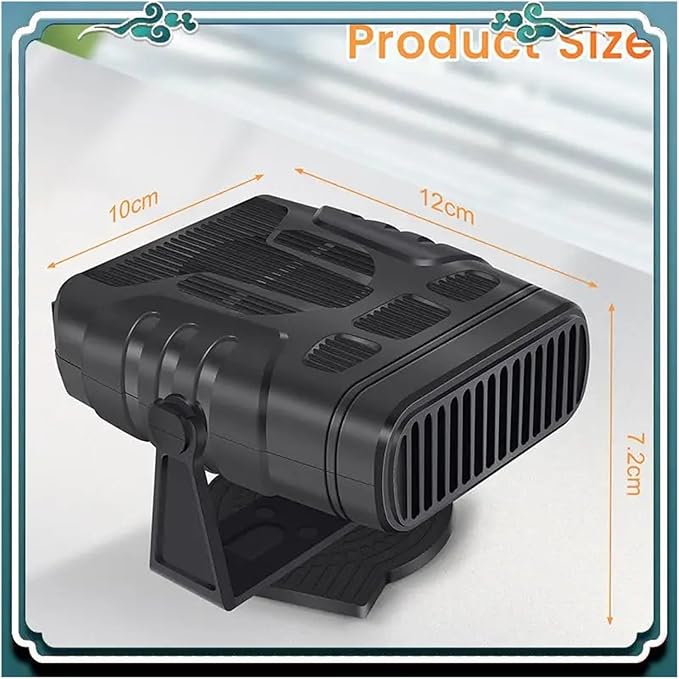 Calefactor Eléctrico Portátil 12V 120W Cerámico PTC para Auto miniatura 2