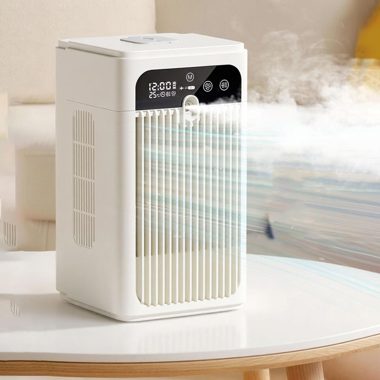 Ventilateur refroidisseur d'air portable silencieux avec brumisateur électrique 500ml