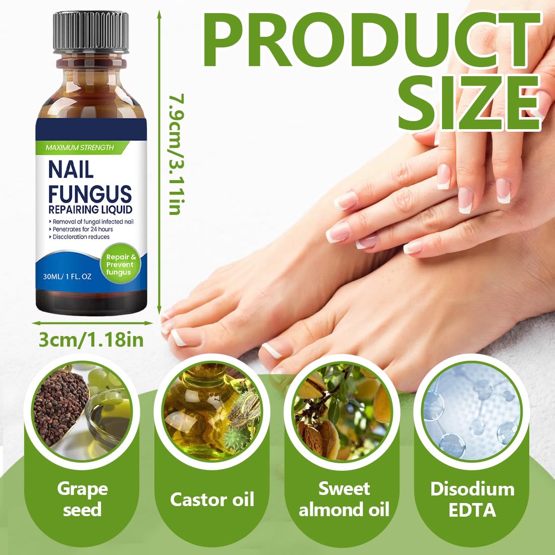 1 Pezzi Smalto Micosi Unghie Piedi con Formula Antimicotica Altamente Efficace, Previene la Recidiva di Funghi Unghie Piedi e Onicomicosi Unghie Piedi, Ideale per Micosi Unghie Piede Forte,B