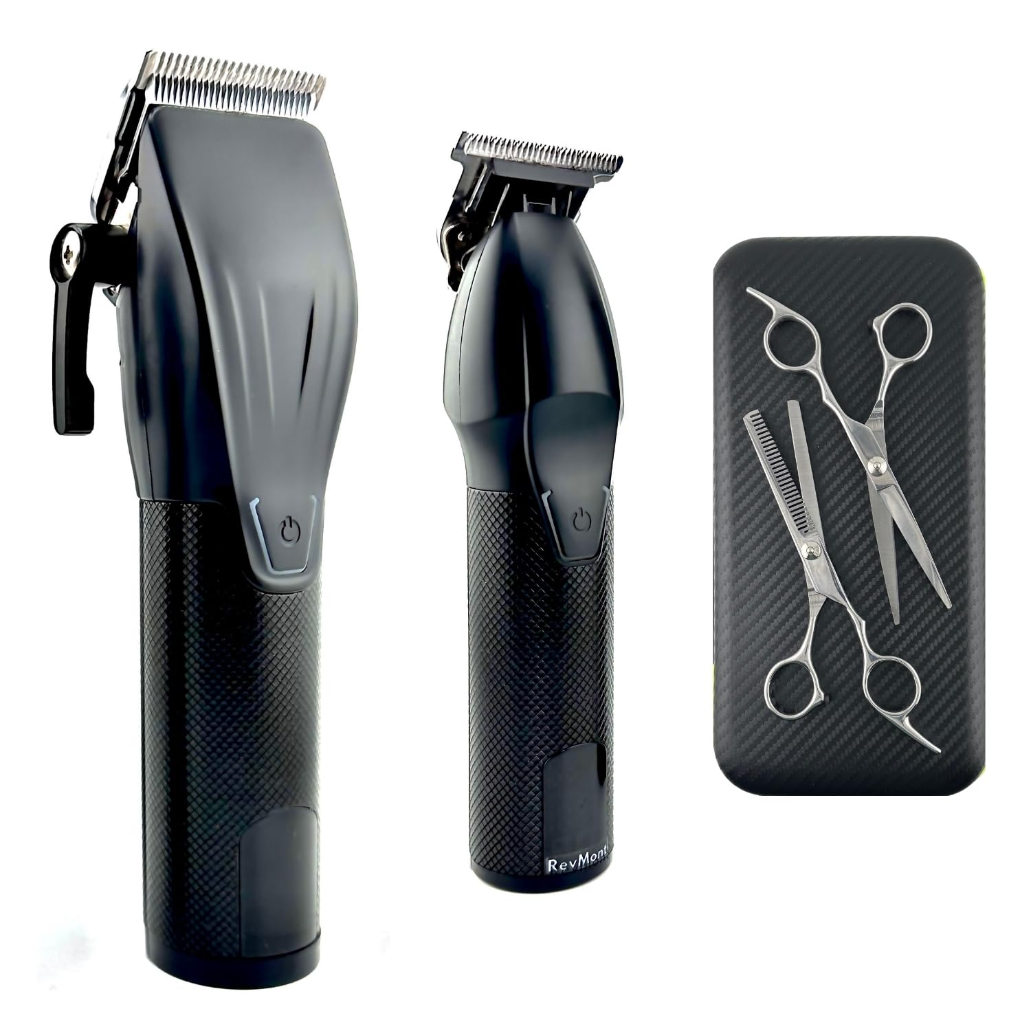 Multi-Speed Clipper Set, Gear Shifting, 20-Piece Grooming Kit for Men, T-Blade Plus King Clipper, Rechargeable Hair Trimmers, Metal Grip, Carbon Steel Blades, All-in-one Barber Set