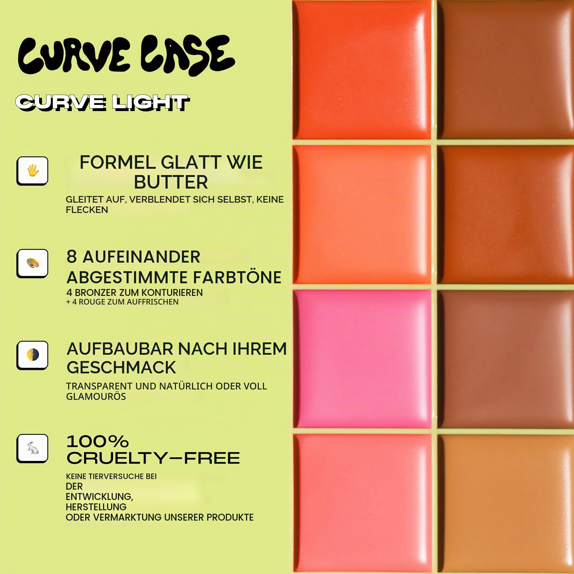 Made by Mitchell Curve Case Creme Rouge Palette (hell)