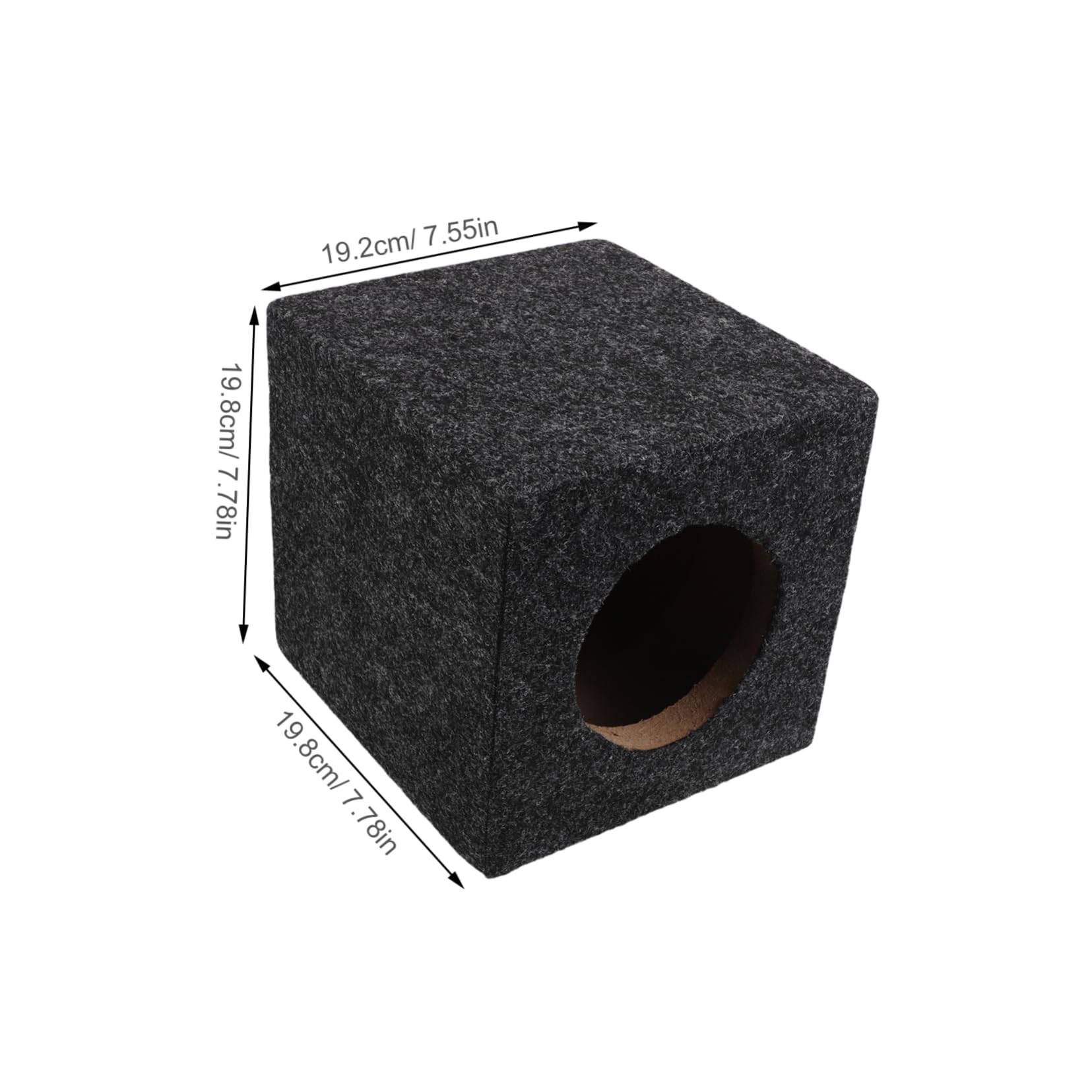 Healifty Square Subwoofer Box Cabinet DIY Car Audio Enclosure for Home Vehicle Easy Installation Versatile Color Compatible with Subwoofers