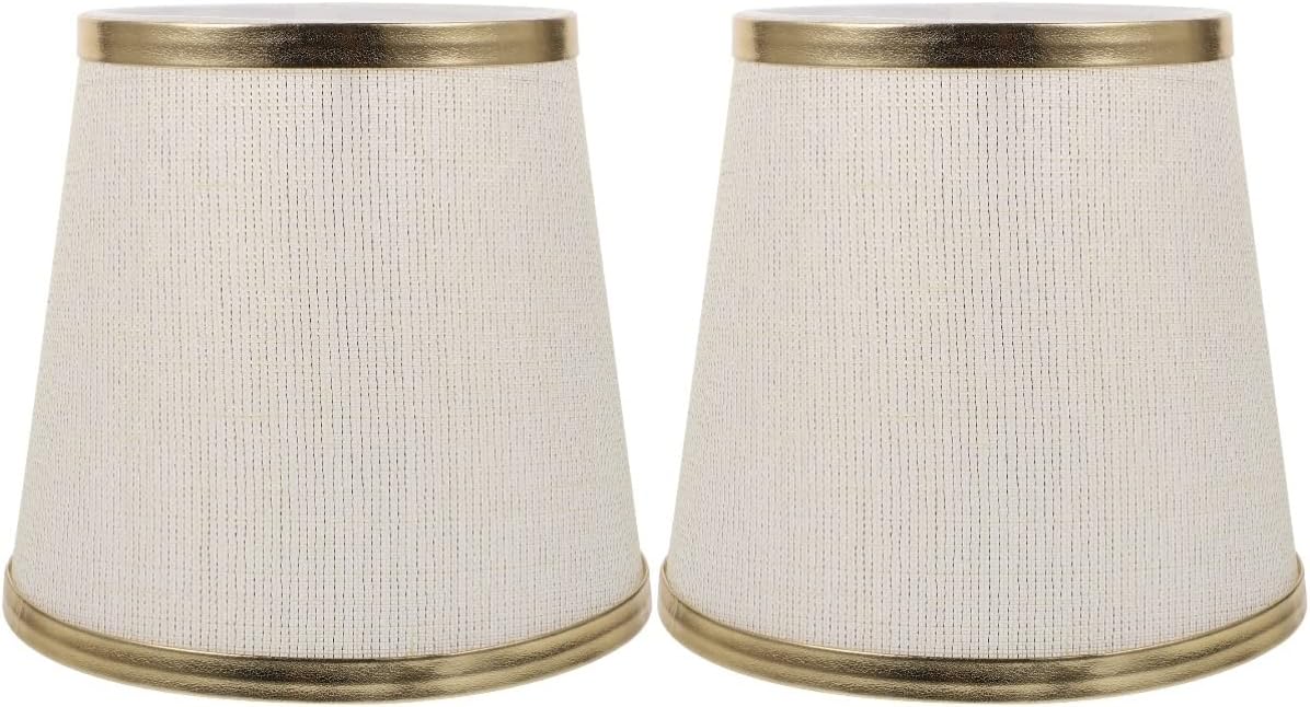 Uonlytech 2pcs Cloth Light Cover Durable Lampshade for Home Decor Creative Light Fixture for Wall Floor Ceiling Lamps Elegant Design for Bedroom Study Library Multipurpose Lighting Accessory