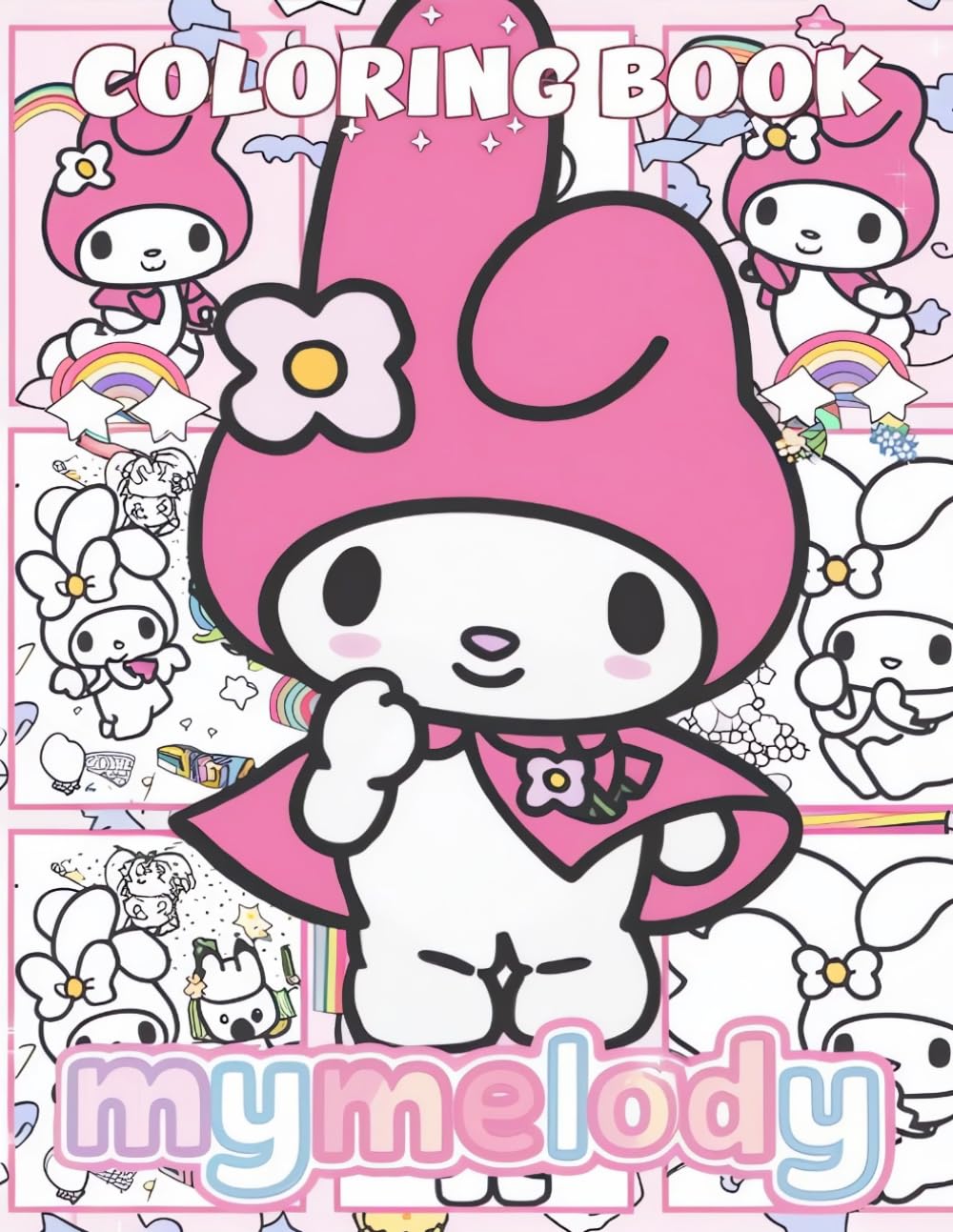 A Melody Coloring Book: colouring Pages With Many Cute Characters for Kids