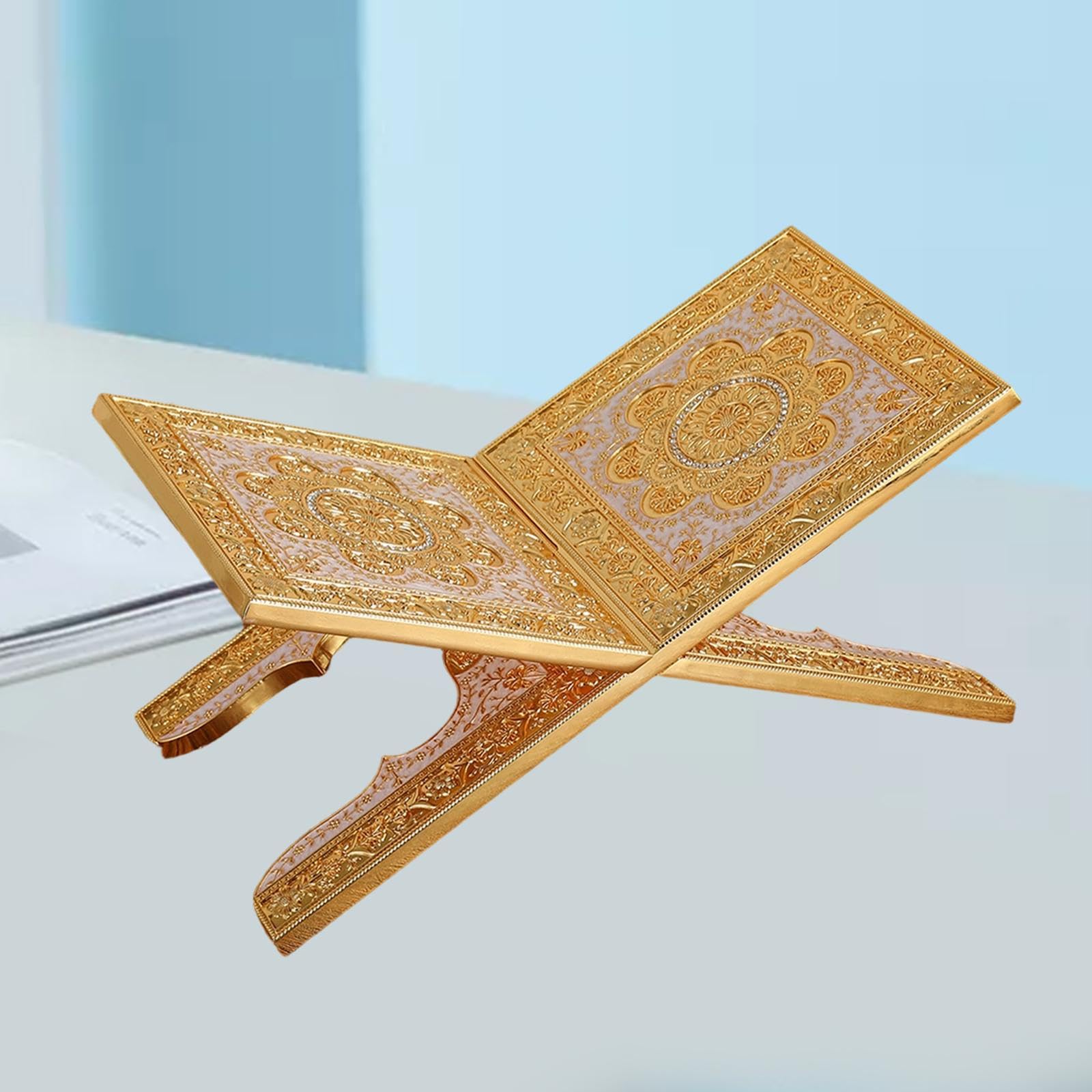 Qianly Stabile E Smontabile in Lega di Zinco con Motivi Decorativi, Adatto per Cucina, Lettura, Ufficio, Casa, Style B