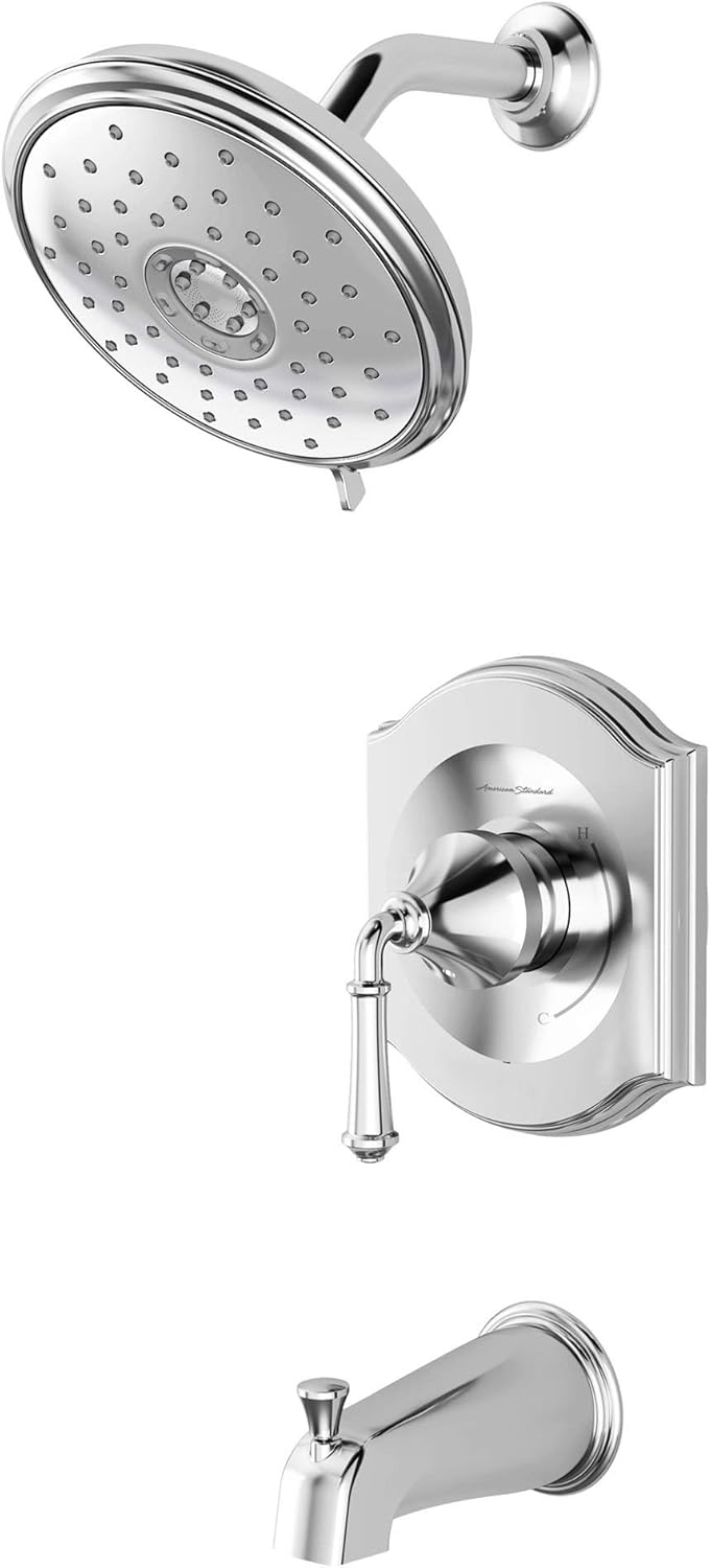 American Standard TU415502.002 Portsmouth Pressure Balance Tub and Shower Trim Kit with Cartridge, Polished Chrome
