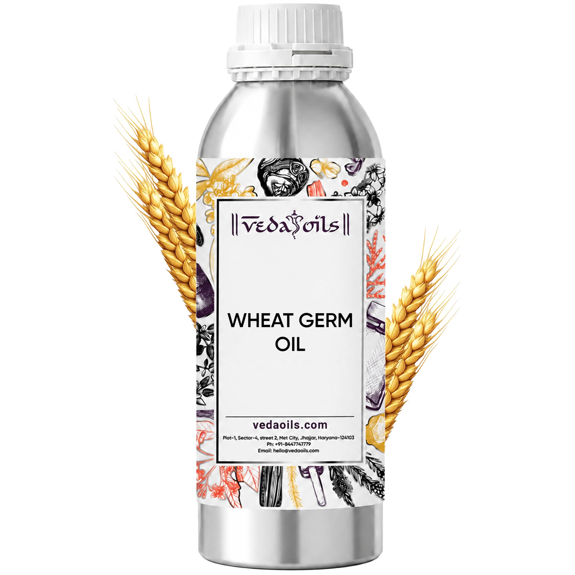 VedaOils Wheat Germ Oil 100ml | 100% Cold Pressed Pure Natural Wheat Germ Oil for Skin & Hair Growth | Anti-Hairfall, Promotes Hair Growth, Softness & Shine-picture-55