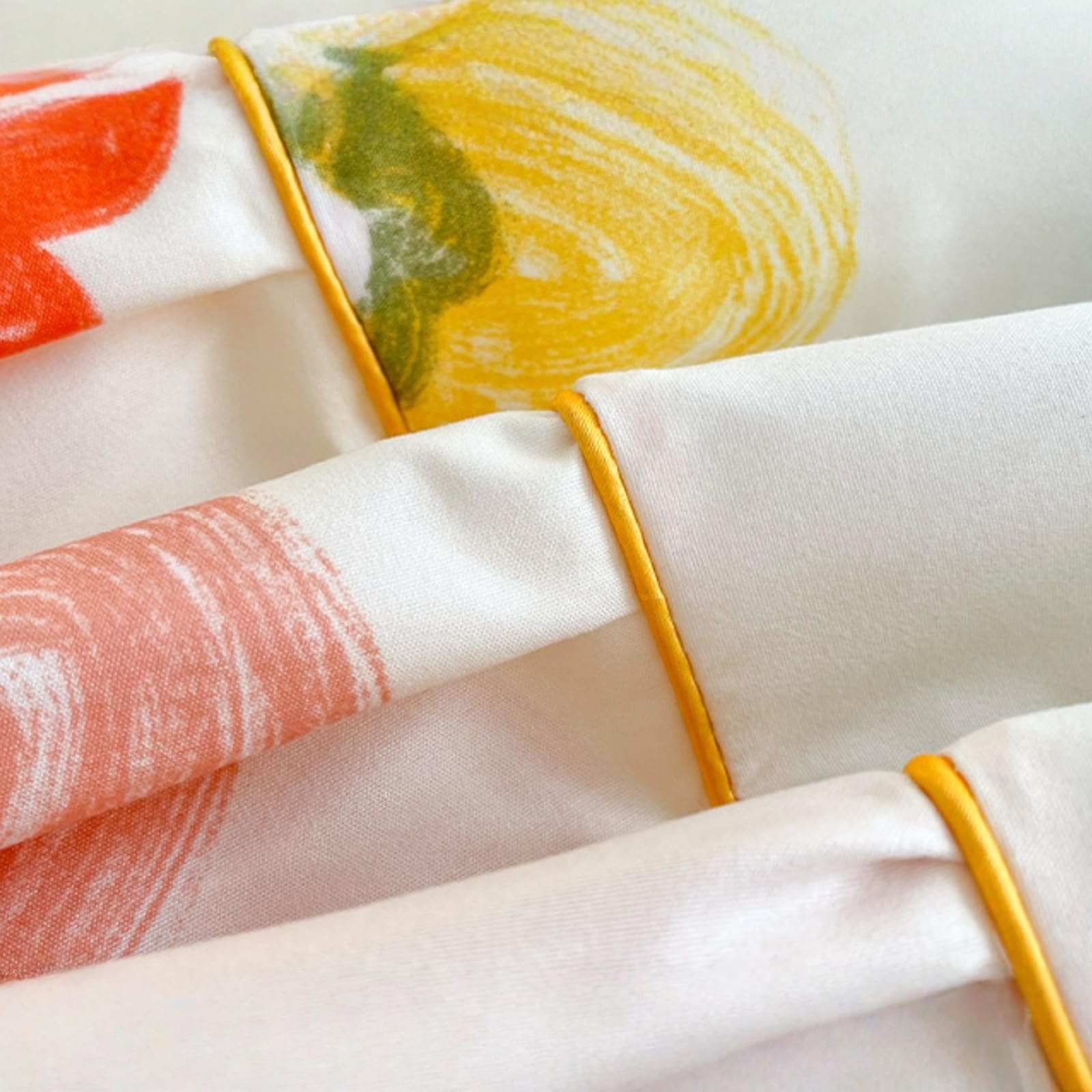 Morbuy Gonne da Letto Elasticizzato per Singolo Matrimoniale, Copri Bordo Letto con Balza Copriletto con Federe e Volant Mantovana Giroletto 3 Lati per 45 cm di Altezza (X03 Red Rose,180x200cm)