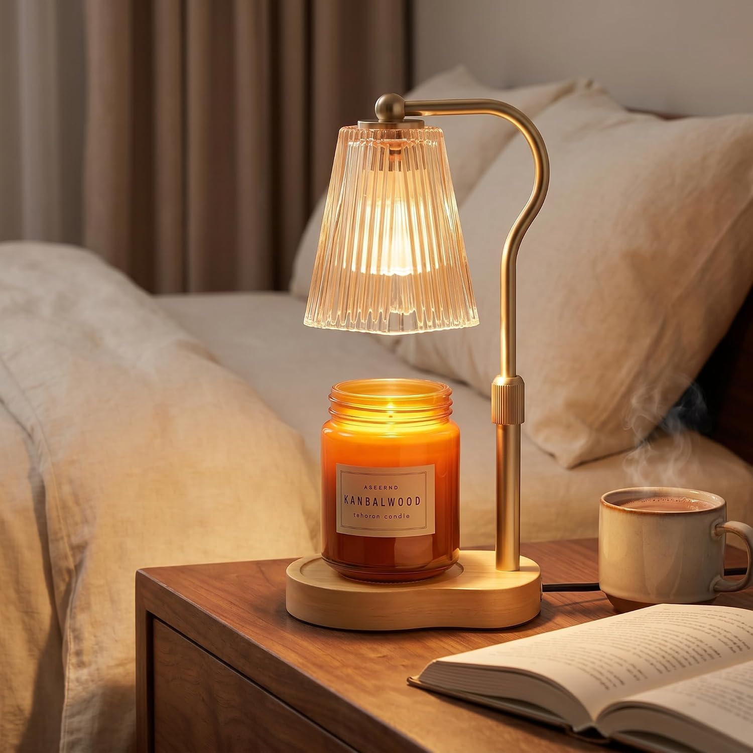 Candle Warmer Lamp with Timer & Dimmer, Wax Melt Warmer for Jar Candles