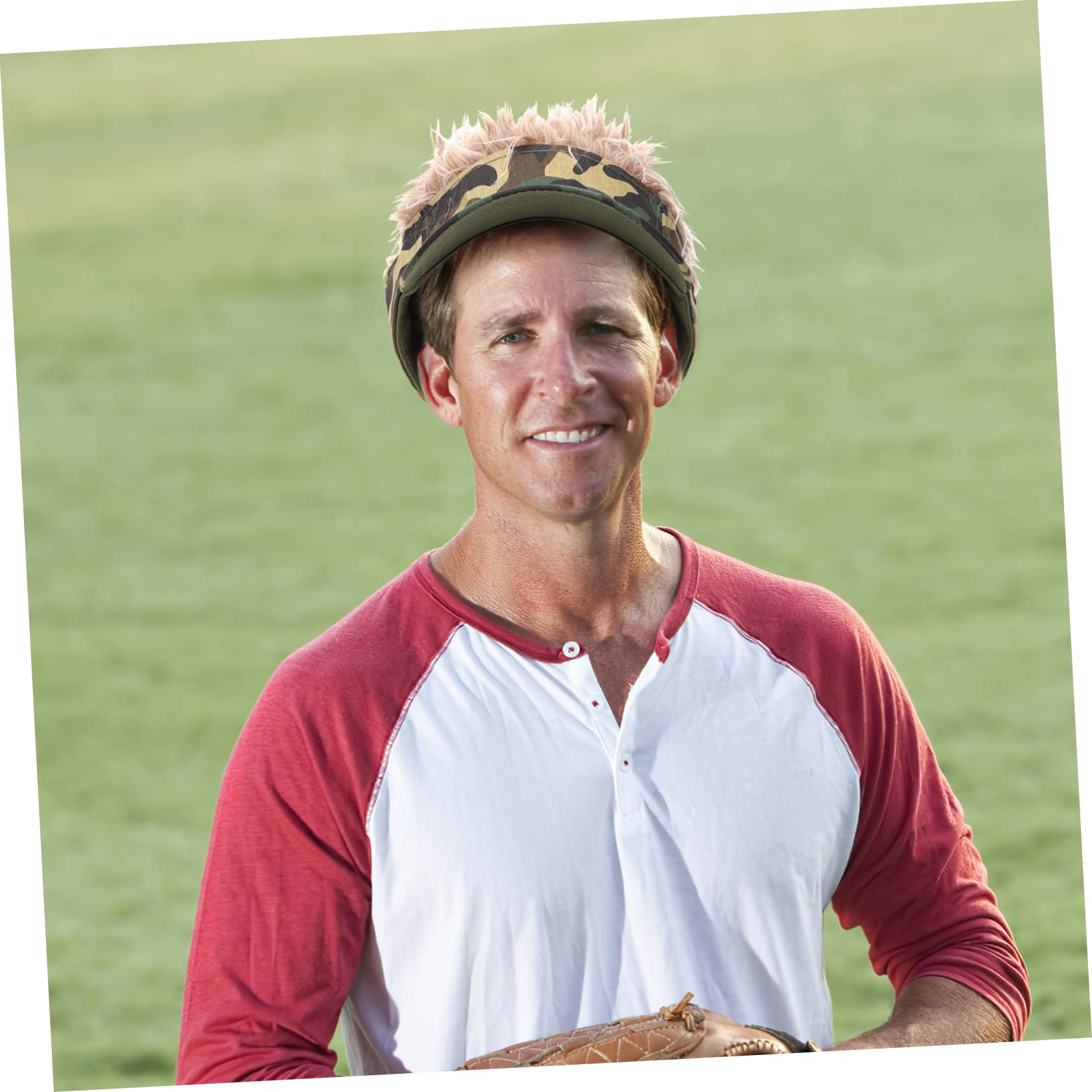 Healvian Sombrero de Béisbol Unisex con Peluca Gorro de Sol para Actividades Aire para Eventos