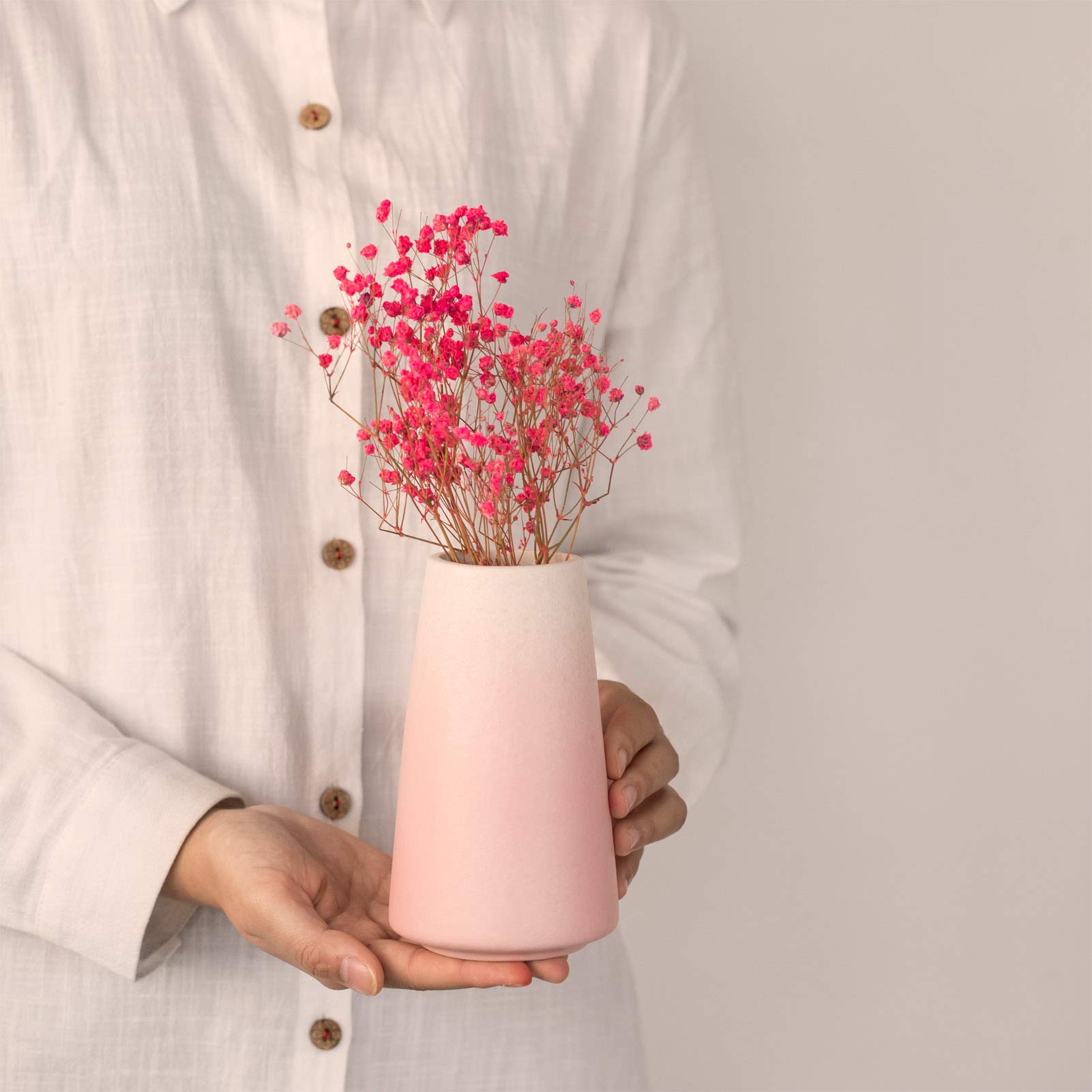 Amazon｜ピンクの花瓶 - ピンクの花瓶、6インチ ピンクの花瓶