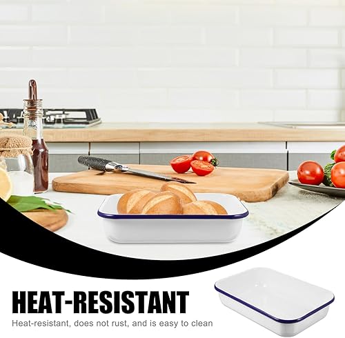 Miniatura 5 de Kichvoe Recipientes de alimentos para parrilla, bandeja para hornear panqueques, bandeja de almacenamiento resistente al desgaste, bandeja de