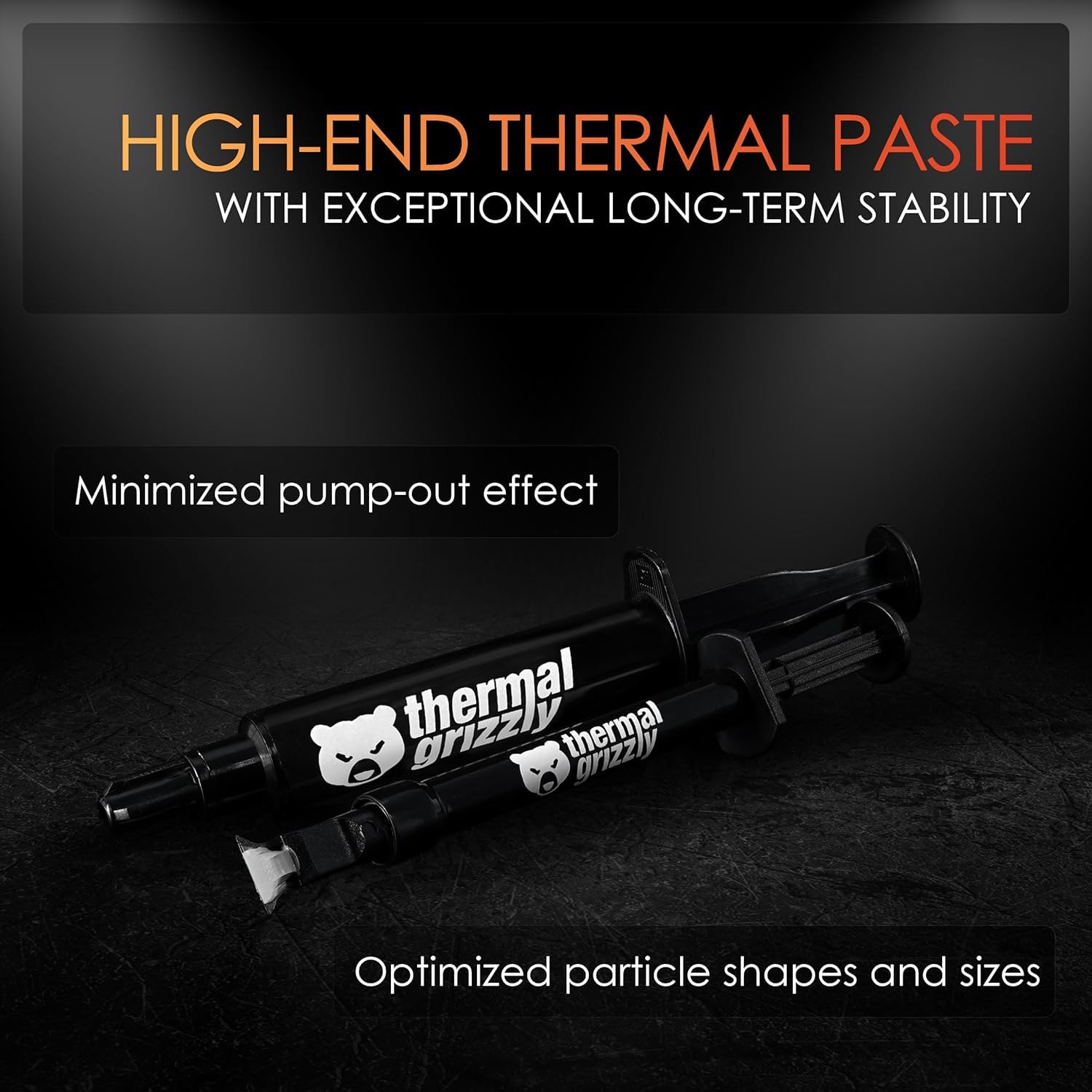 Thermal Grizzly Duronaut – 6 g – Durabilité améliorée et pâte thermique haute performance – pour une conductivité maximale lors de l'overclocking CPU/GPU/PS4/PS5/Xbox avec 12 lingettes nettoyantes, 6