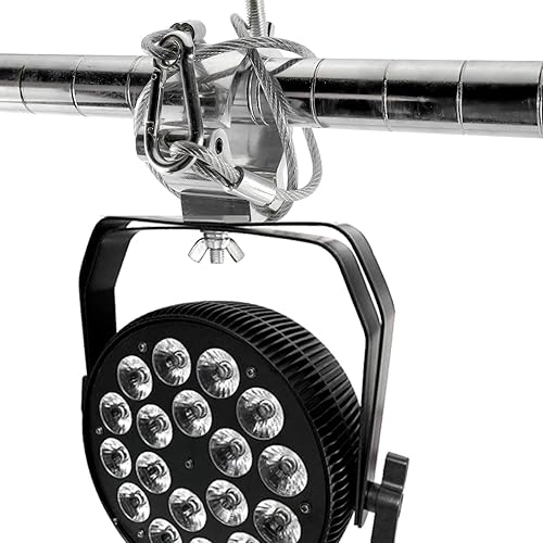 Miniatura 6 de Cables de seguridad para luz de escenario, cable de seguridad de acero inoxidable de 25.5 pulgadas para luces de fiesta, luz de DJ, iluminación de