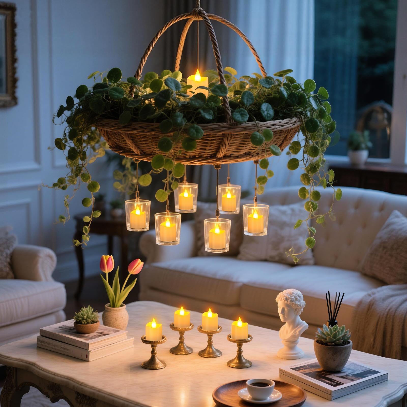 Yme 12 Stück LED Aufladbare Teelichter mit Ladestation und Fernbedienung | Lange Laufzeit Wiederaufladbar Kerzen Flackernd Dimmbar mit Timerfunktion für Halloween Weihnachten Party Deko Zimmer