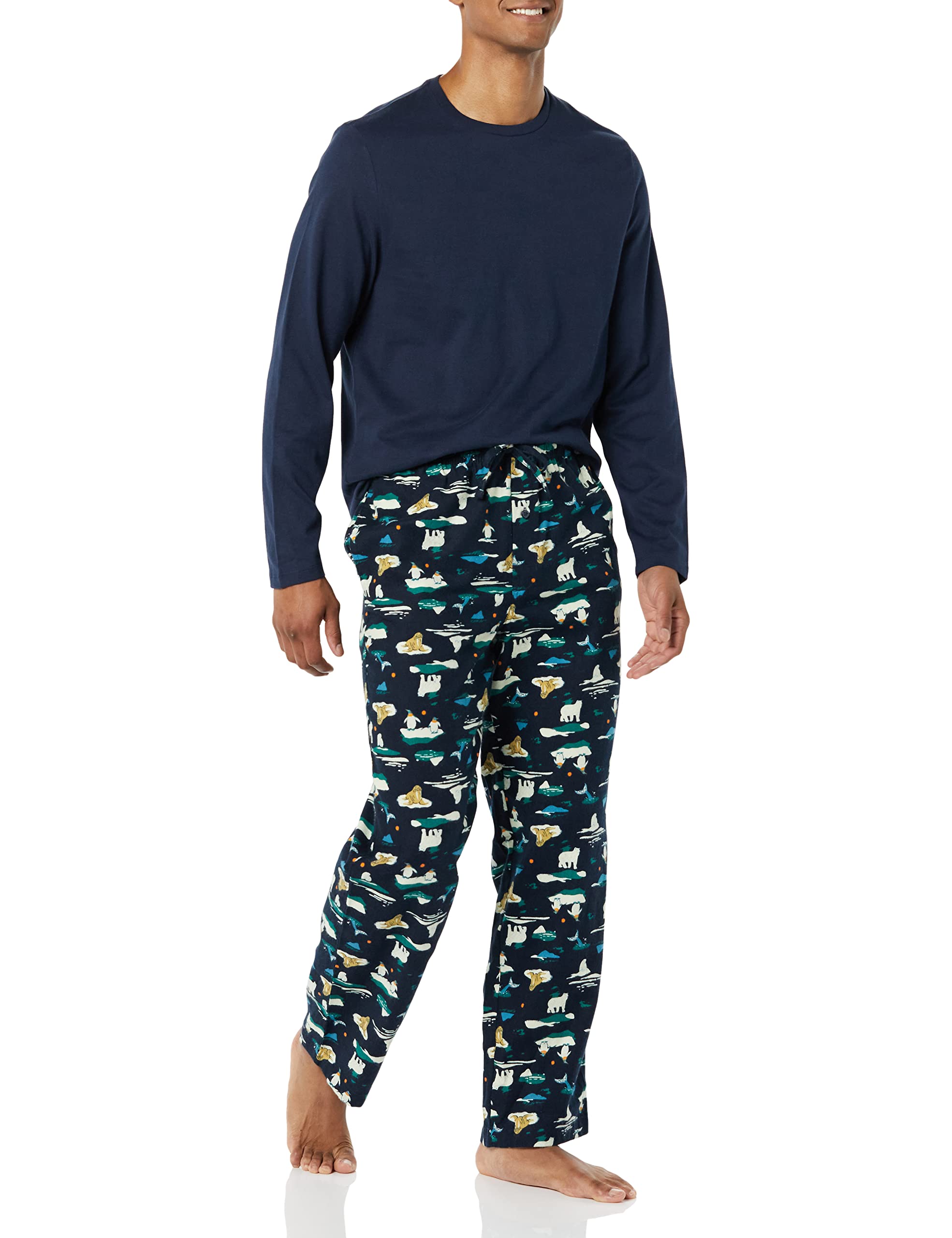 Amazon EssentialsMen's Flannel Pyjama Set (Available in Big & Tall)