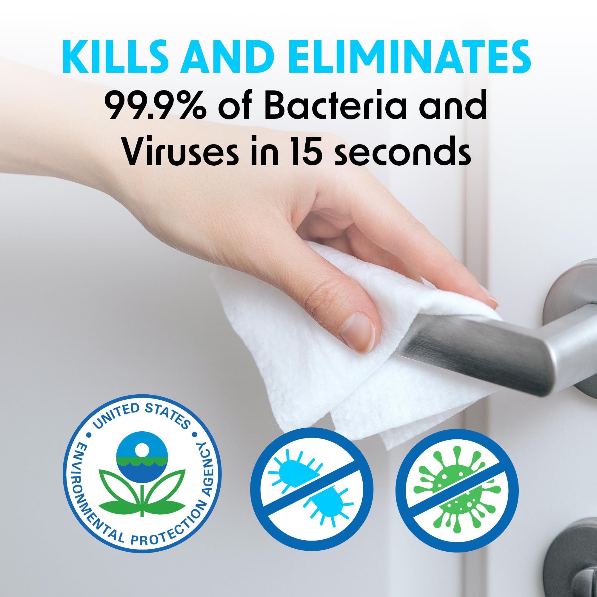 Wipex Gym Wipes Bundle: (1) Premium Black Wipe Dispenser with Trash Bin - Stainless Steel and (1) 800ct Disinfecting Gym Wipes Refill Roll - Suitable Use for School, Office, Gym, and Public Venues