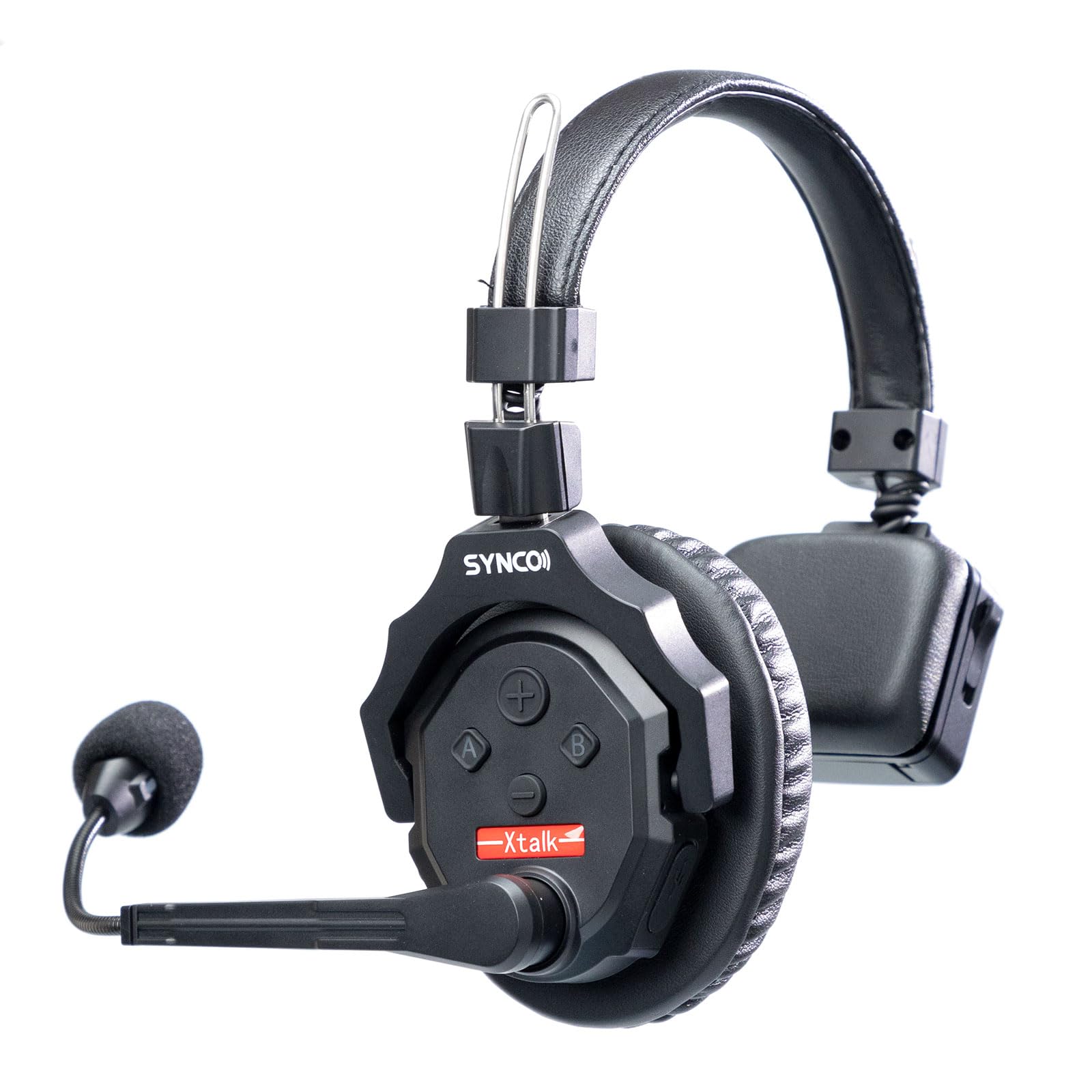 SYNCO XTalk X2 kabelloses Headset Intercom System,2.4 GHz Vollduplex 350 M/1148 FT Echtzeit-Monitoring,20 Stunden Akkulaufzeit,Telefon-Headsets für die Teamkommunikation zwischen 2 Personen