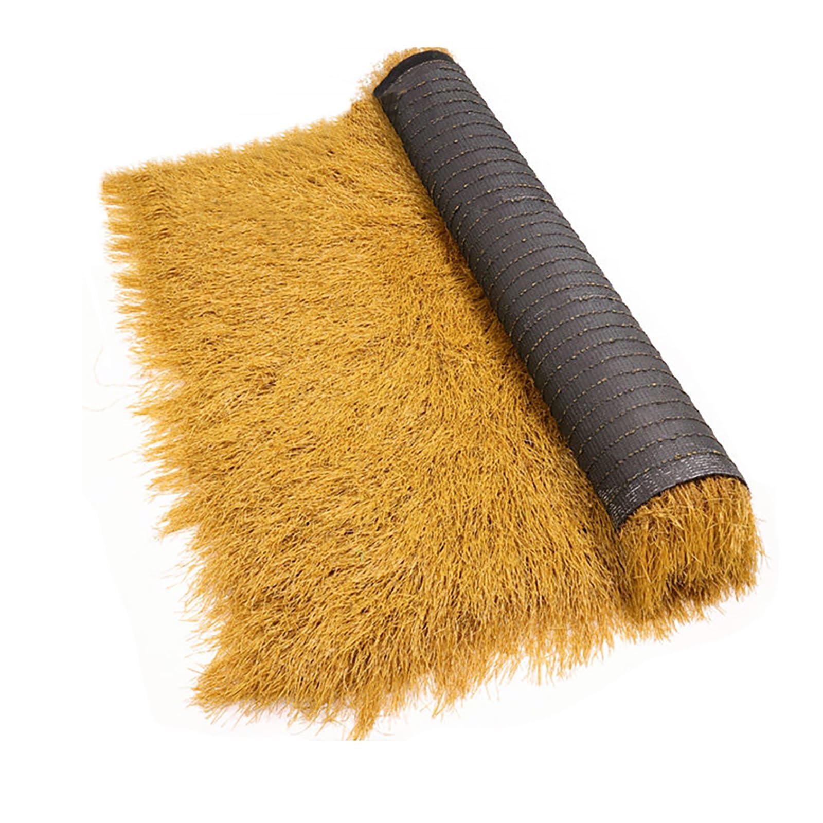 ZzERTE Synthetic Thatch Grass Roof,Artificial Straw Roll,Fireproof Mexican Palm Thatch Rolls,Thatch Roofing For Tiki Bars Patio Pool Beach Decor(1x12m(39.4x472.4in))