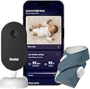 Owlet Dream Duo (Gen 3) Smart Baby Monitor All-in-One Bundle - 2K HD Video Baby Monitor with Alerts & Owlet Dream Sock Tracks Baby’s Oxygen, Heart Rate & Sleep | Health Insights via App