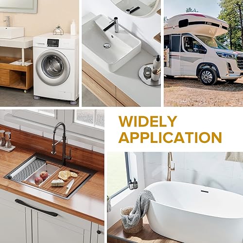 Miniatura 6 de Válvula de cierre de inodoro Válvula de parada angular fregadero de acero inoxidable, entrada de compresión de 58 pulgadas (12 pulgada nominal),