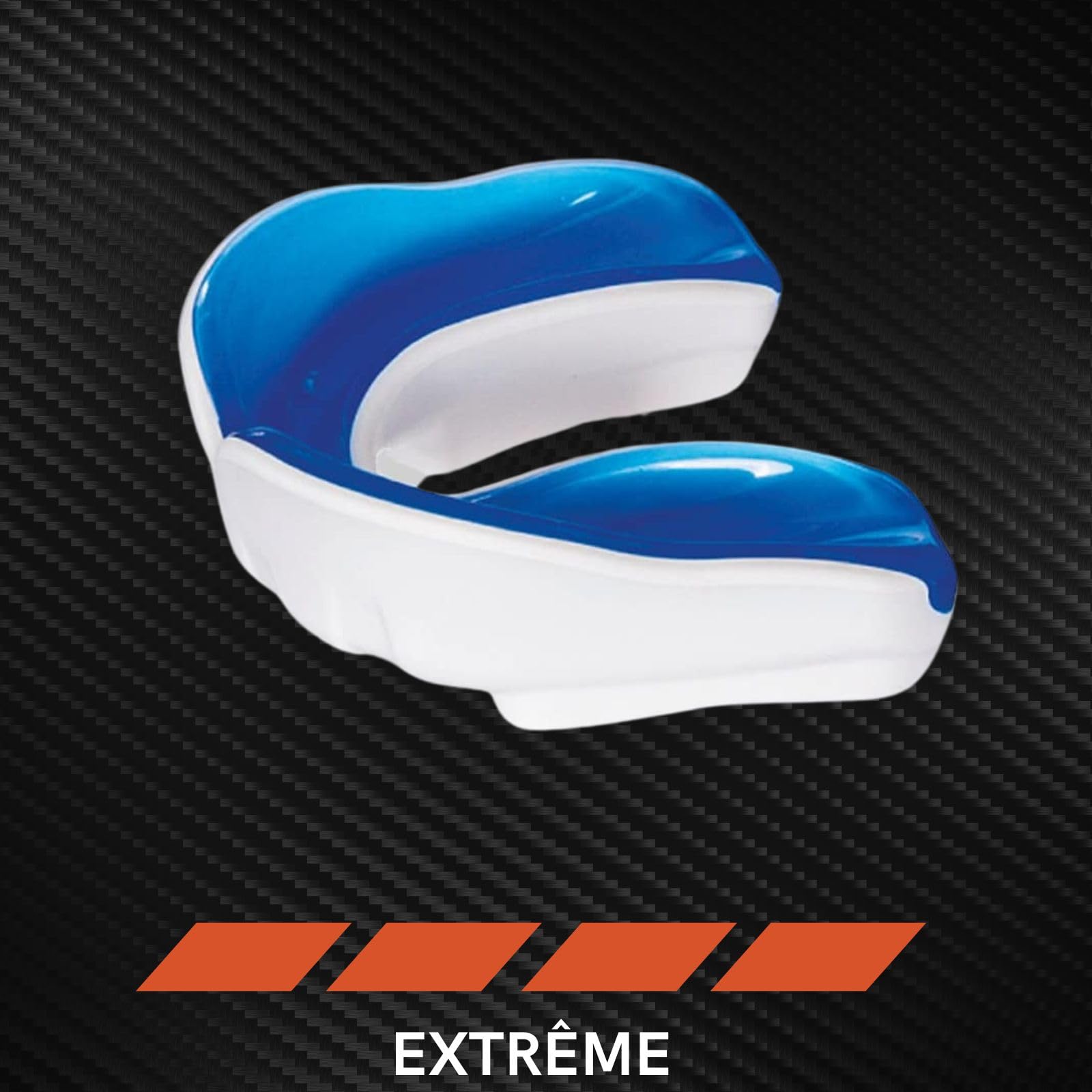 METAL BOXE Protège-dents GEL Blanc/Bleu Senior