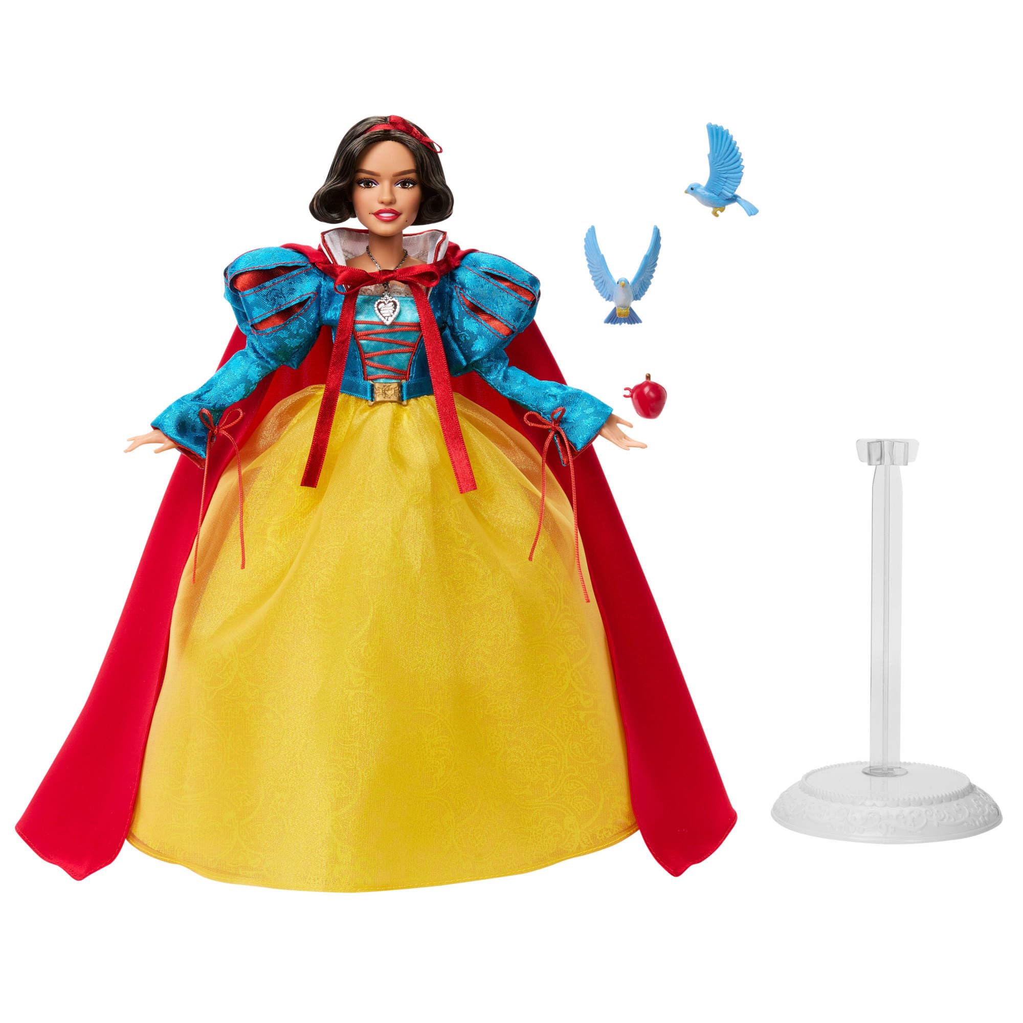 Mattel Disney Schneewittchen Sammelfigur-Modepuppe in charakteristischem Outfit, inspiriert vom Disney Live-Action-Film, Geschenke für Kinder und Sammler, HVY53