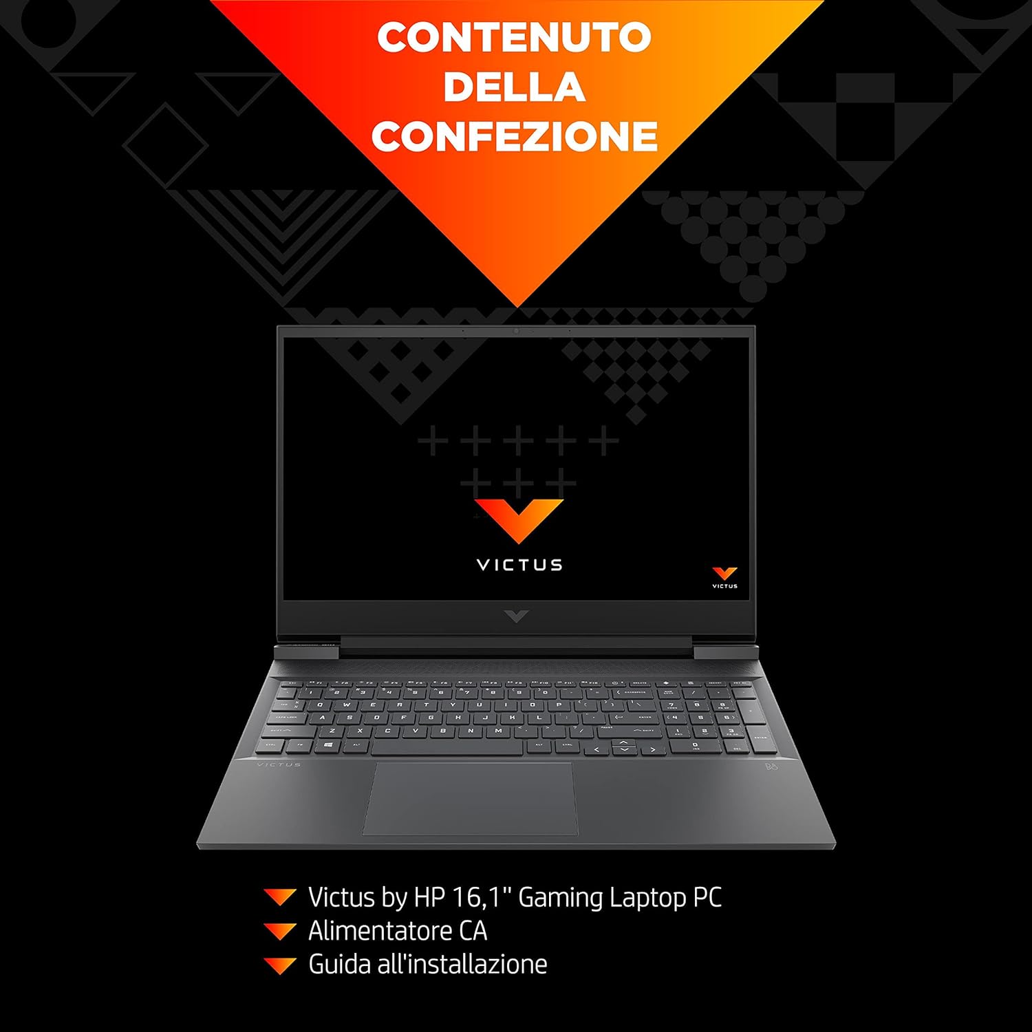 HP - Gaming Victus 15-fa0002sl Notebook, Intel Core i5 12450H, RAM 16GB, 512GB SSD PCIe M.2, Display 15.6 FHD IPS 60Hz, Scheda Grafica Nvidia RTX 3050 da 4GB, Wi-Fi 6E, BLE 5.3, Windows 11, Grigio HP - Gaming Victus 15-fa0002sl Notebook, Intel Core i5 12450H, RAM 16GB, 512GB SSD PCIe M.2, Display 15.6 FHD IPS 60Hz, Scheda Grafica Nvidia RTX 3050 da 4GB, Wi-Fi 6E, BLE 5.3, Windows 11, Grigio