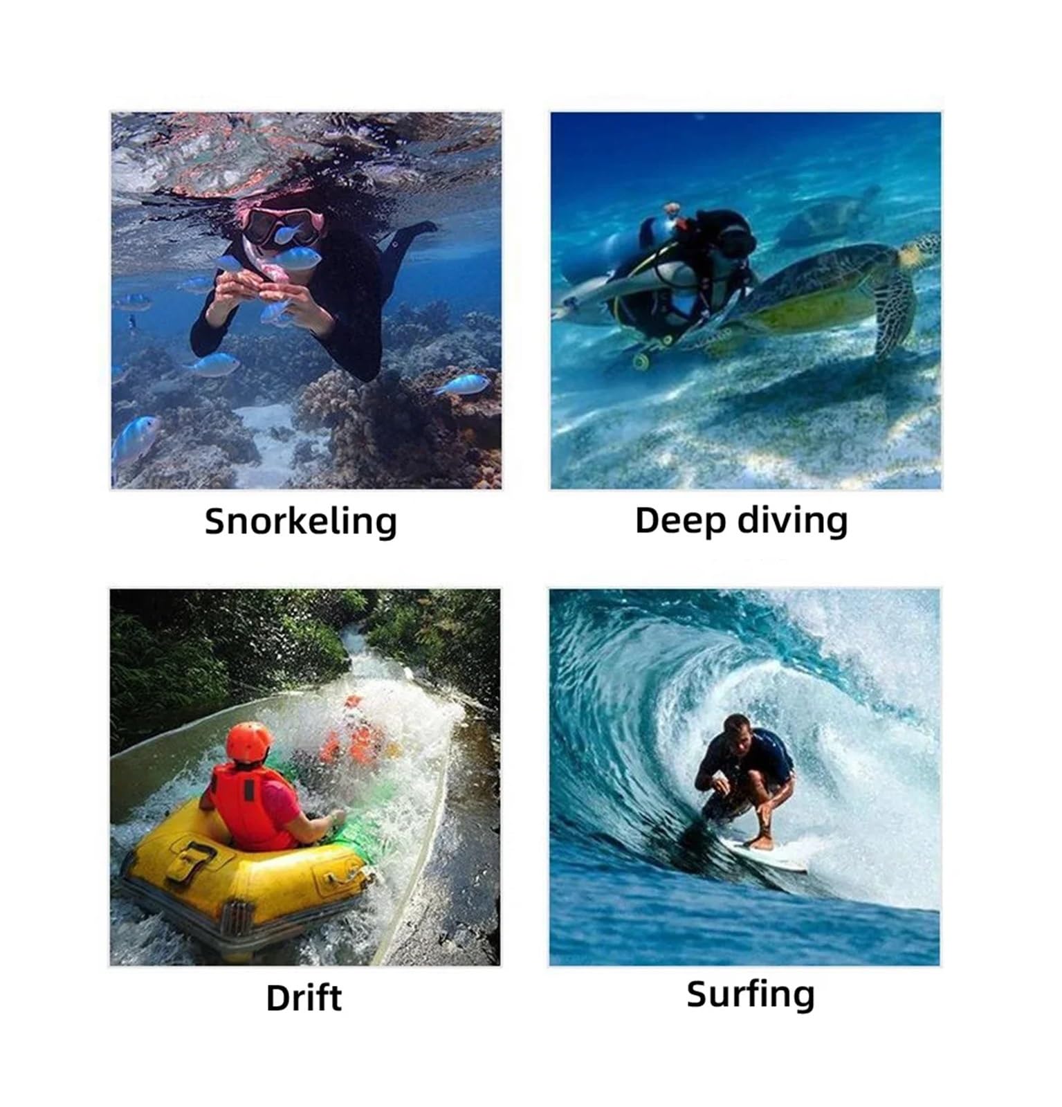 Mutino da sub Mute da sub in neoprene da 3 mm/2 mm, mute da surf, snorkeling, kayak, pesca subacquea, apnea(3.0 mm,4XL)