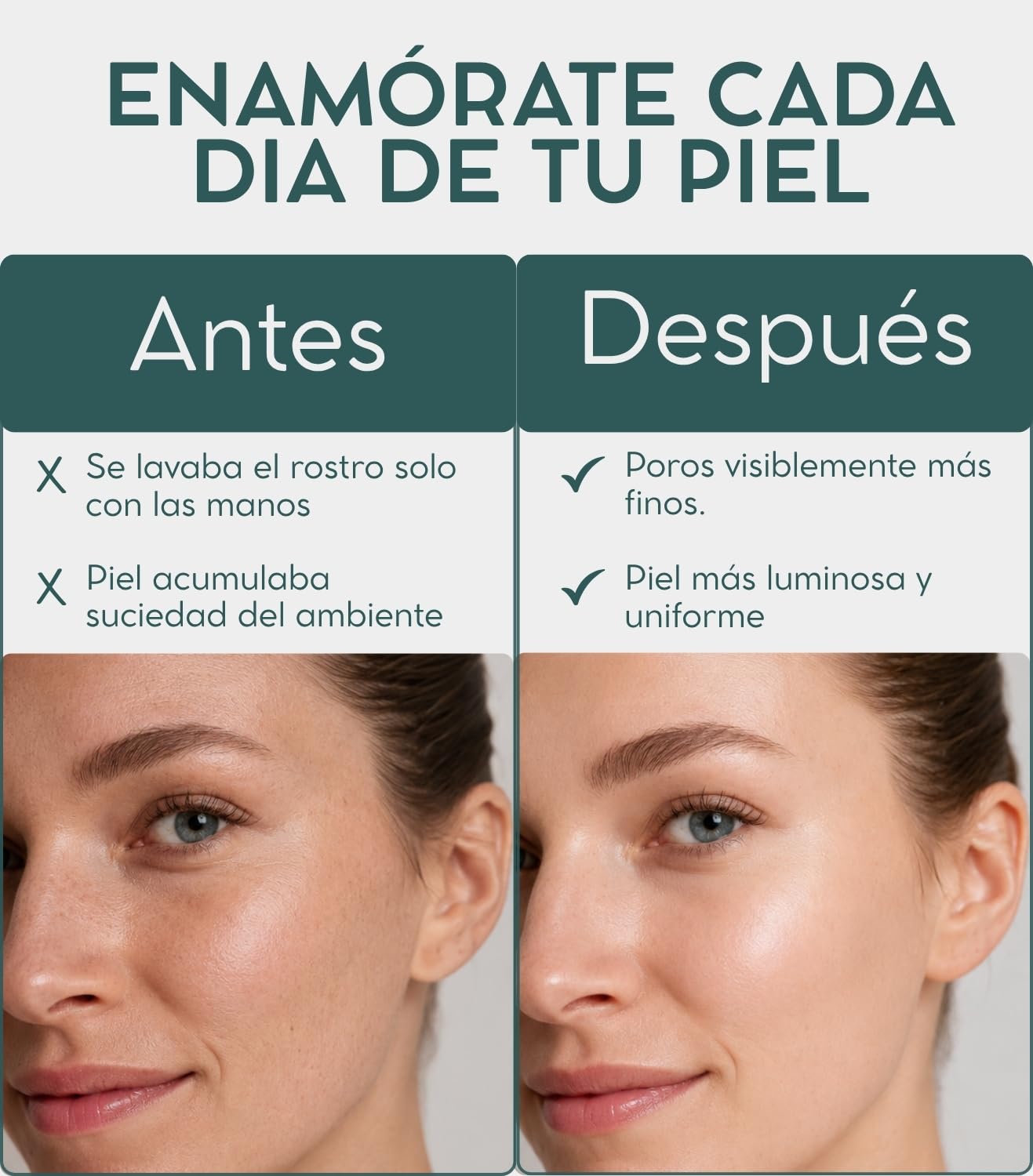 Cepillo facial eléctrico 3 niveles de intensidad 3 cabezales intercambiables Carga inalámbrica rápida Vibración de alta frecuencia IPX6 Minimiza poros Puntos negros Masaje relajante Piel