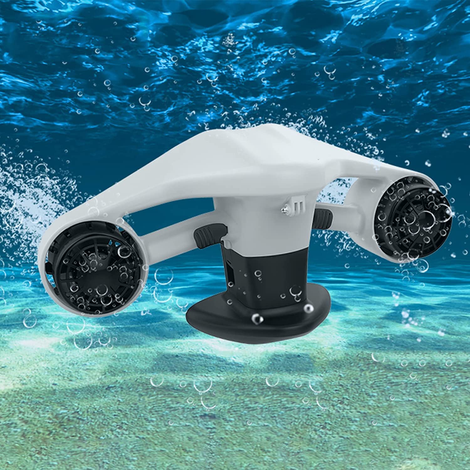 ATAAY Propulsor Submarino, Andador de natación al Aire Libre para niños Adultos de Buceo de Mano, Refuerzo de Tabla de Surf de Tabla Flotante eléctrica, Naranja (Blanco)