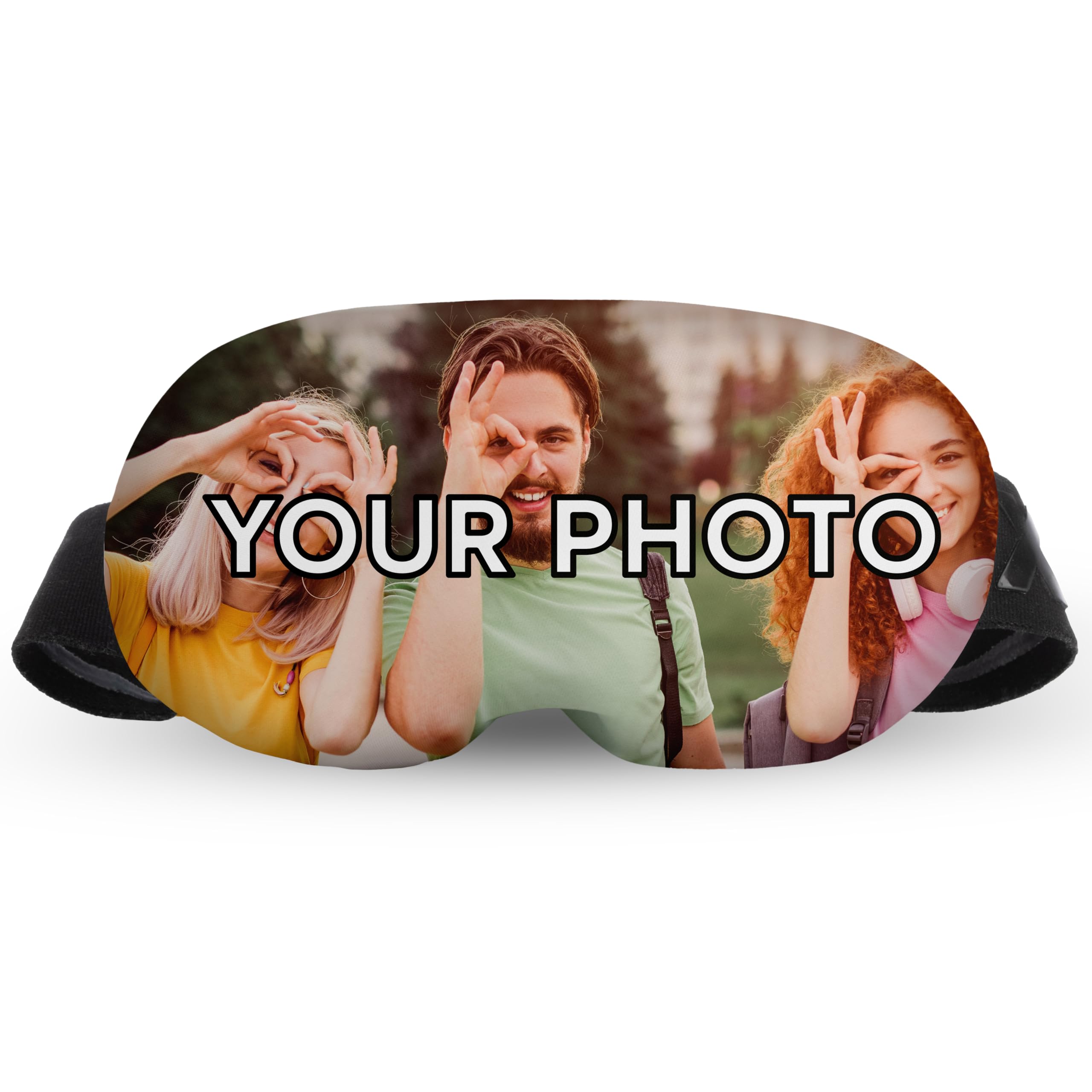 Ferocity Personalized Ski Goggles Protection with Photo, Case for Snowboard Goggles, Ski Goggle Cover, Winter Gear, Protective Cover for Goggles, Accessories to Protect Against Scratches [165]