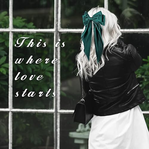 Miniatura 2 de 2 pinzas para el cabello con lazo grande, lazos de cola larga para mujeres y niñas, pasador de pelo sedoso de satén, lazo verde y rojo, accesorios