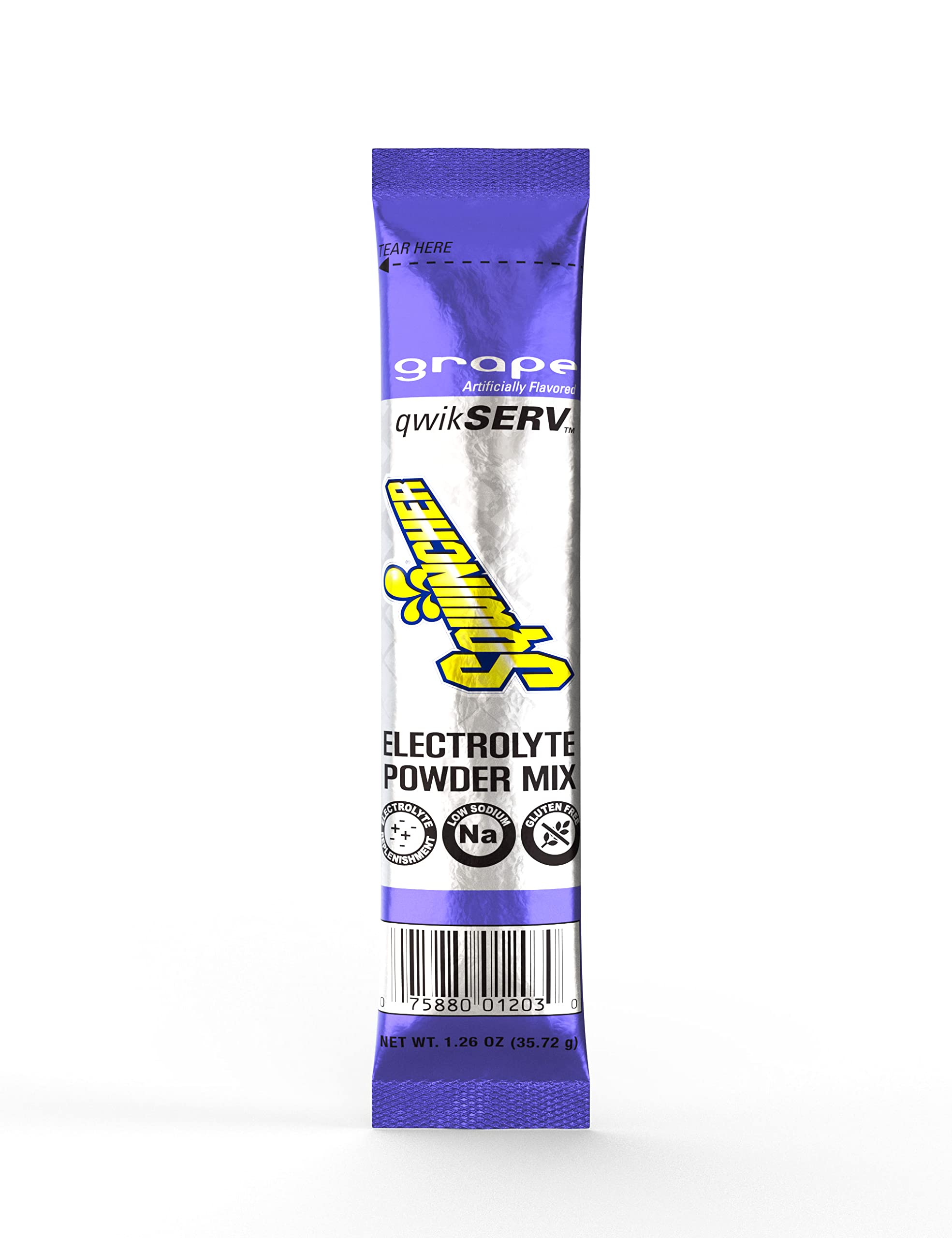 Sqwincher QwikServ, Grape, 1.26 0z (Pack of 8)