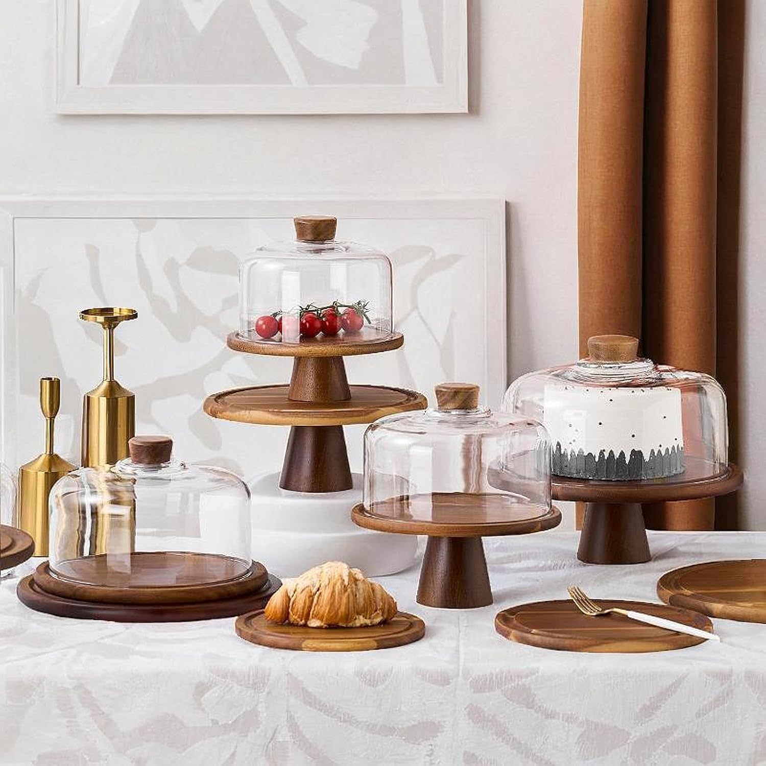 楽天市場】ケーキスタンド アフタヌーンティースタンド ガラスドーム