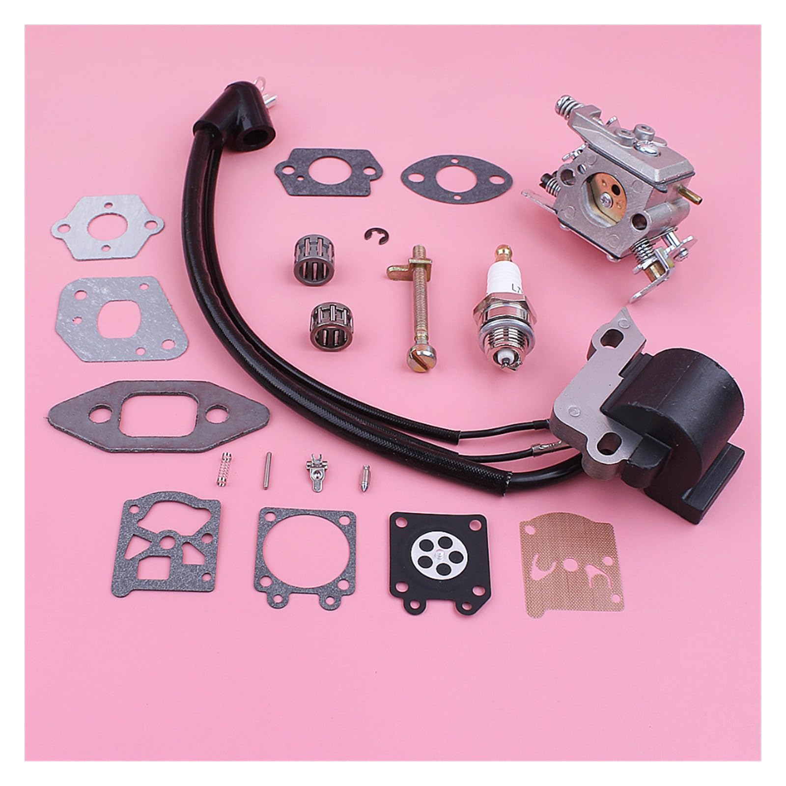 Bobina di accensione Carburatore for Partner 350 351 370 Tendicatena Tendicatena Carb Guarnizione Kit di Riparazione Motosega di Ricambio Parte di Ricambio
