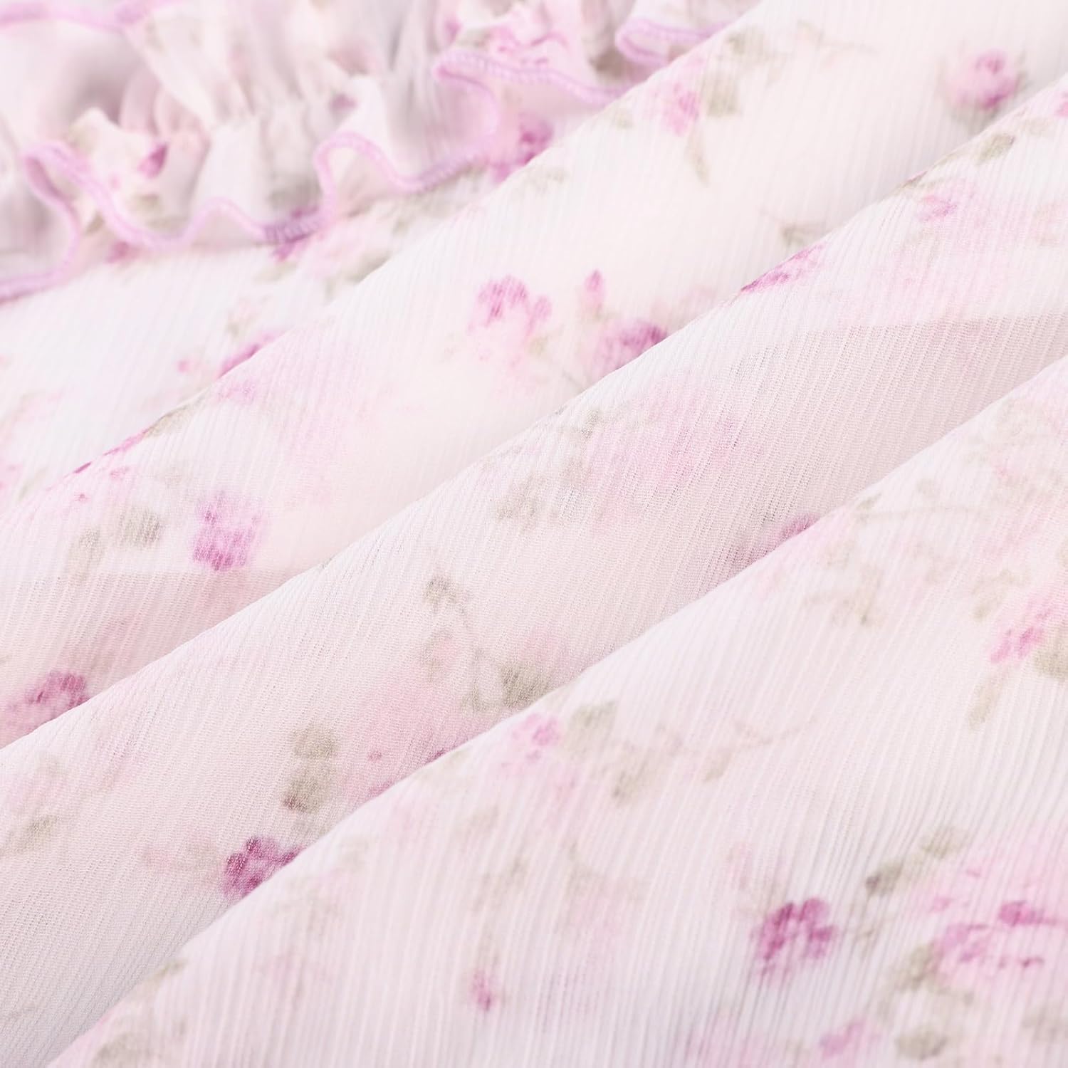 SCARLET DARKNESS Floral Dress for Women 2026 Flowy Sundress Smocked Cottagecore Dresses - Image 9