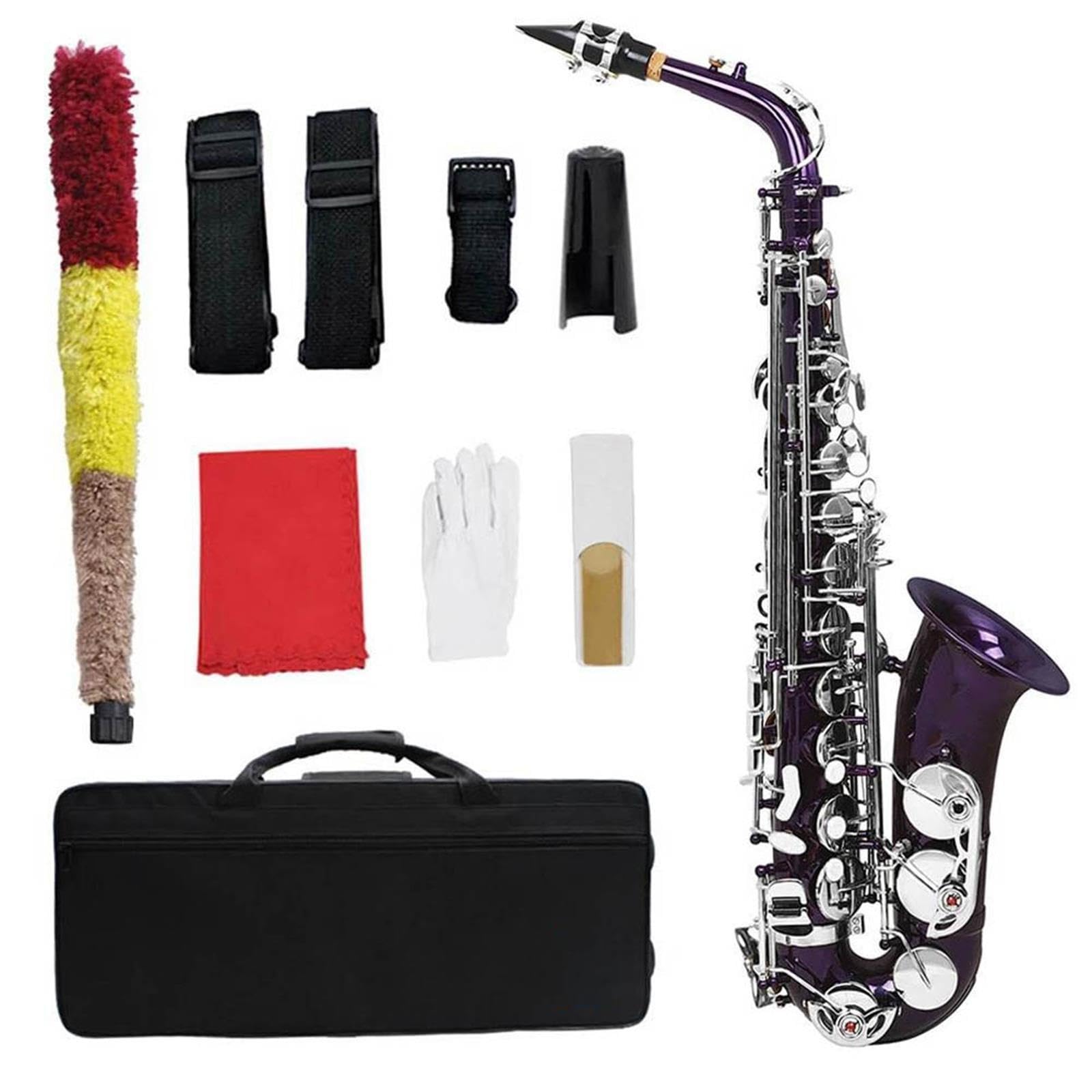 Saxofón Alto Cuerpo Latón Púrpura Eb