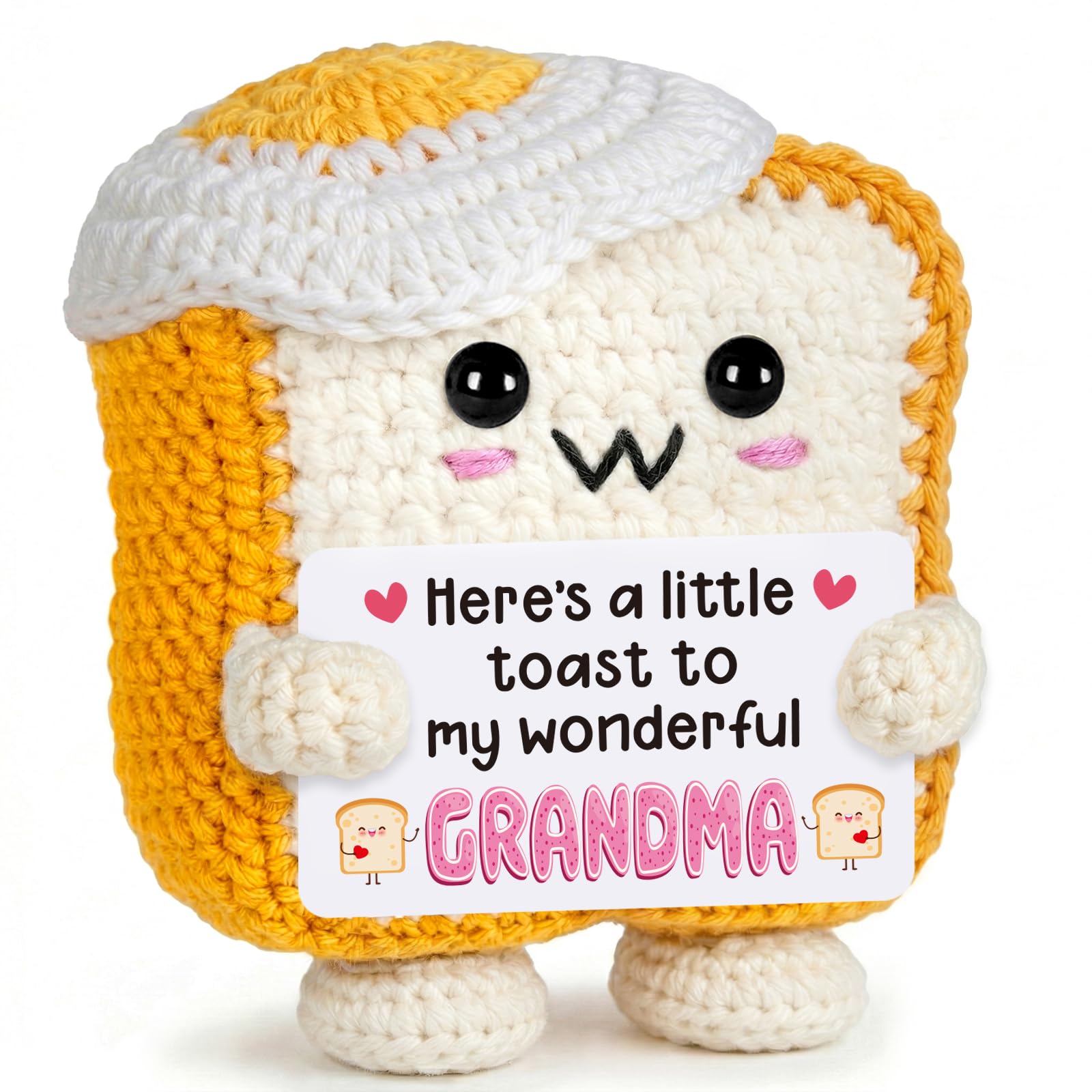 Grandma Gifts - Handmade Emotional Support Crochet Toast — image 1