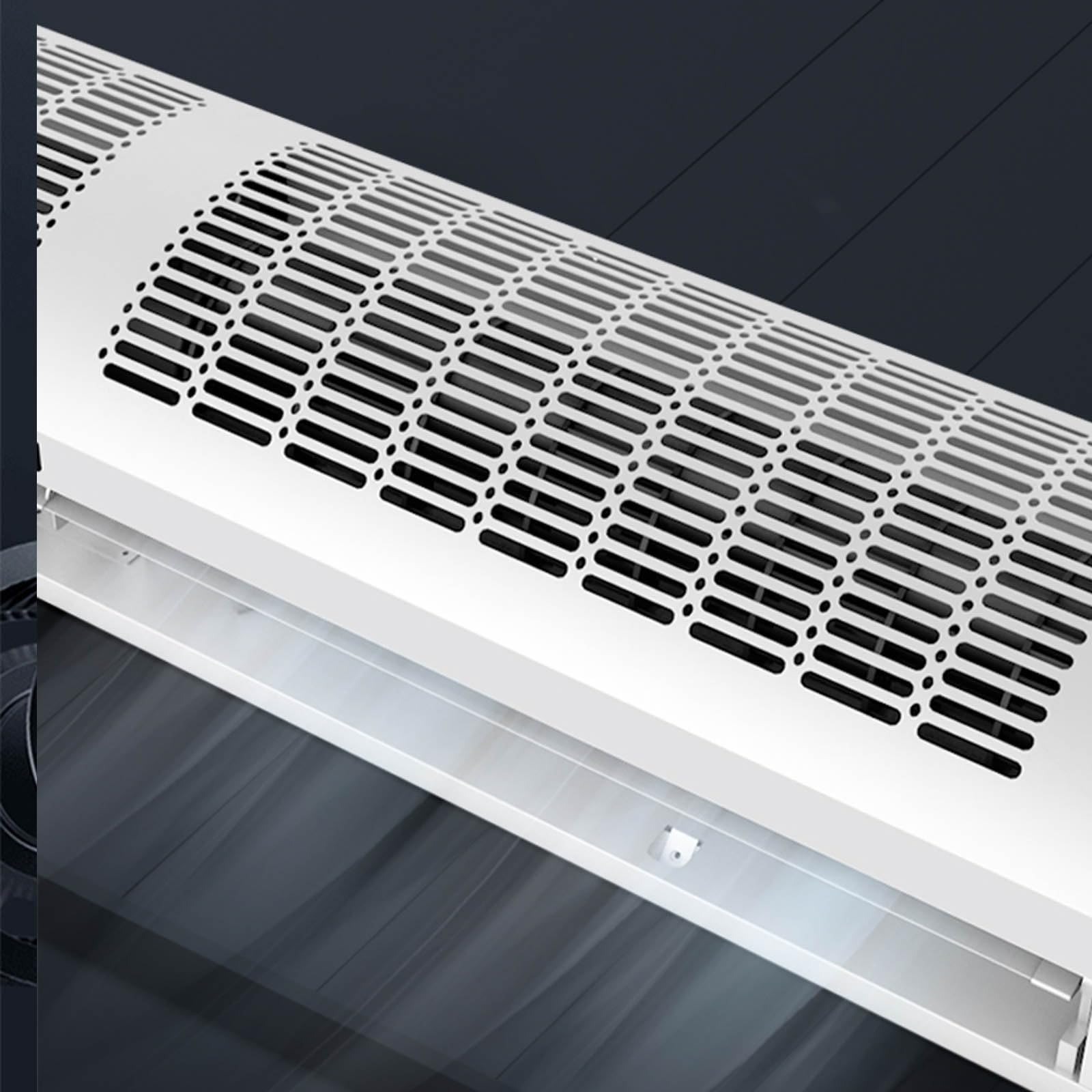 Cortina d'aria per uso domestico e commerciale, sopra le barriere d'aria del ventilatore della porta | Facile da installare, efficiente dal punto di vista energetico per uffici e aziende (60 cm)
