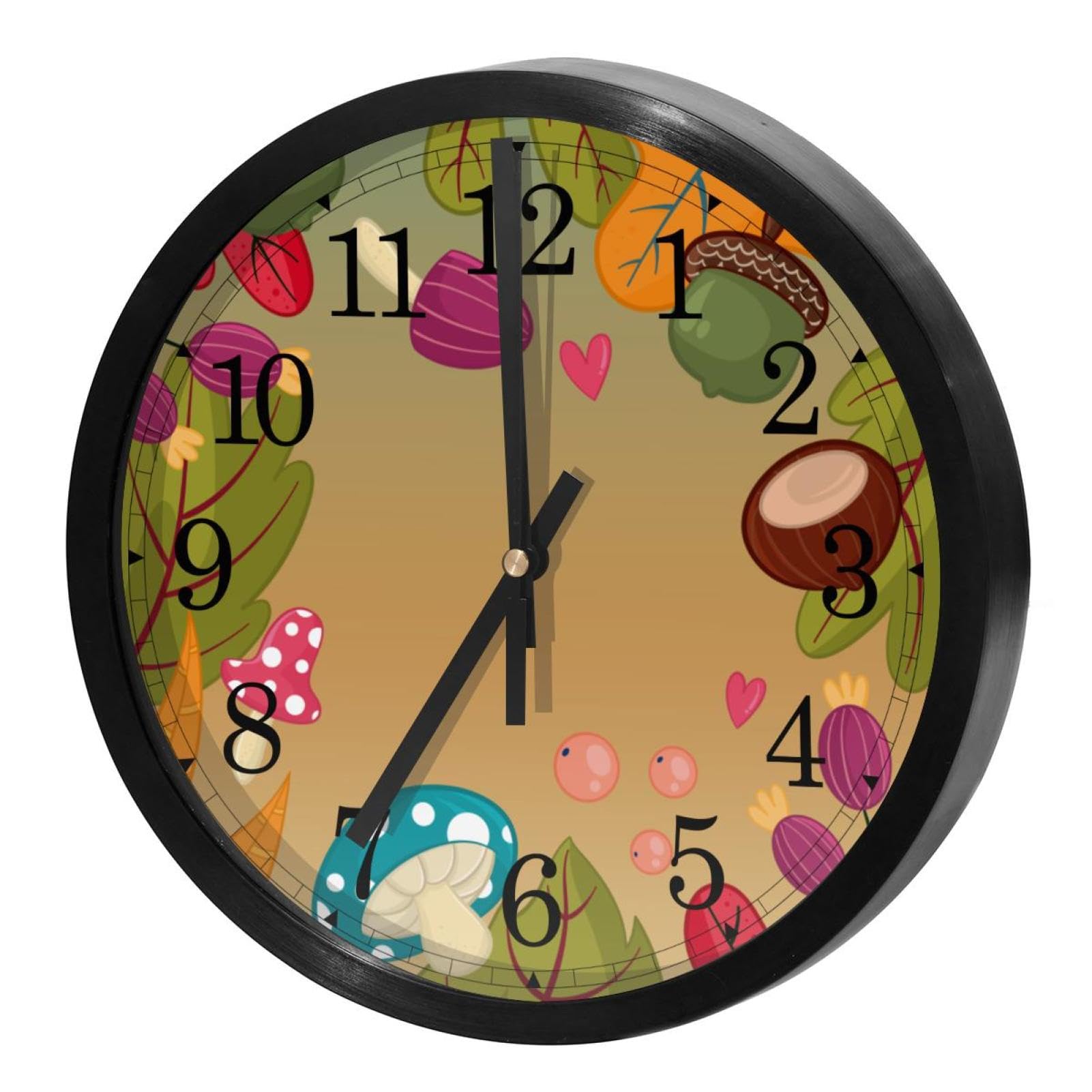 Horloge murale ronde d'automne pour harmoniser la cuisine et la maison