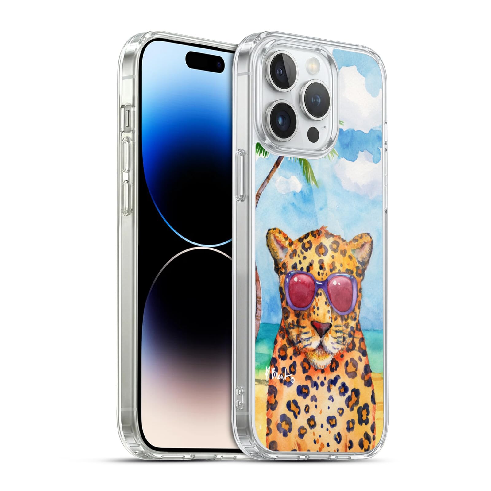 Evita arañazos con la funda de gel iPhone 14 Pro Max Paul Brent efecto guepardo 7
