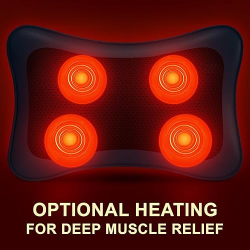 Miniatura 6 de Mo Cuishle Shiatsu - Masajeadores de espalda y cuello con calor, alivio profundo de tejido para el dolor, la tensión y la relajación muscular,