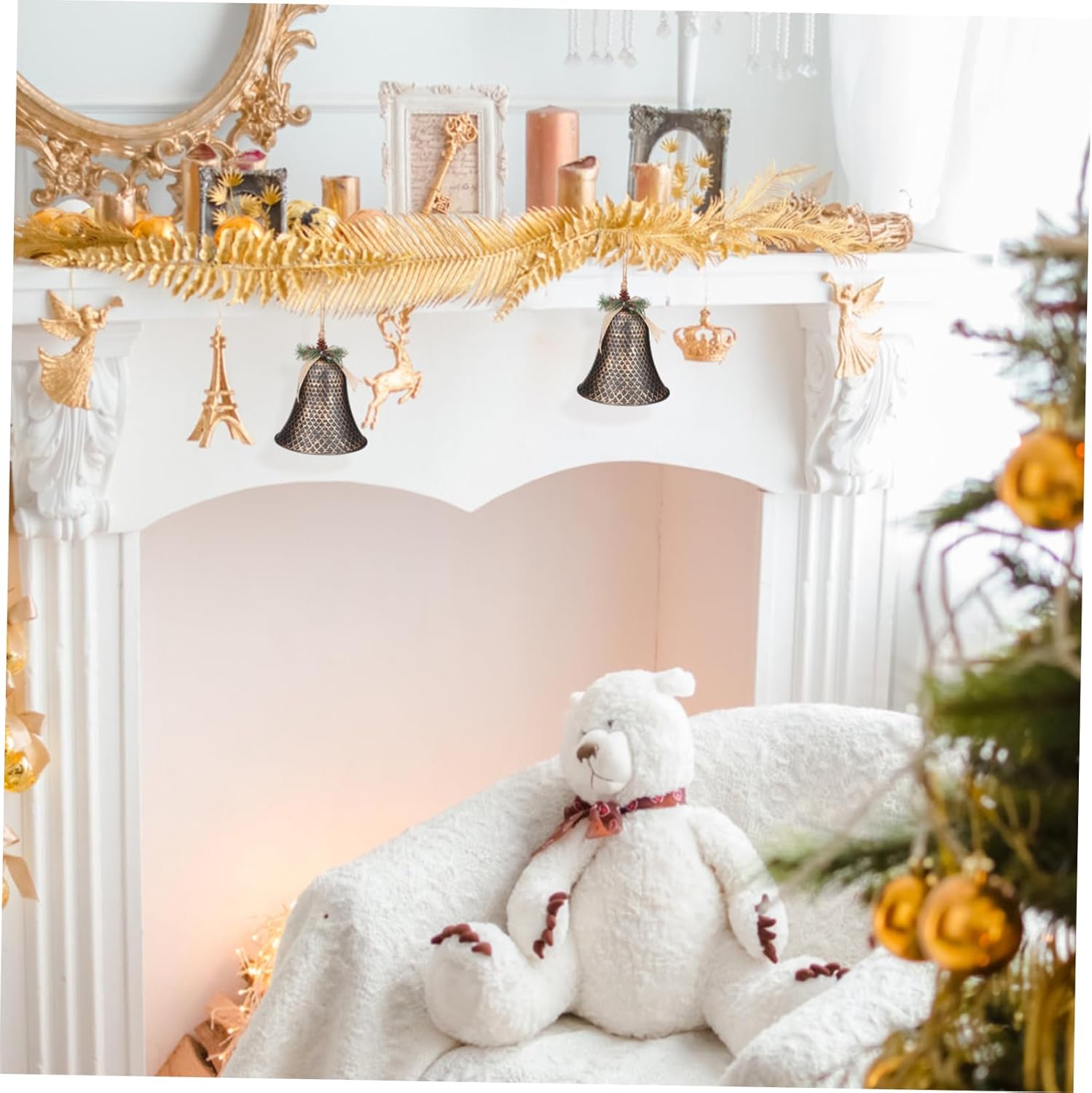 Xmas Hanging Bell Decorative Ornament Christmas Tree Bell Pendant for Holiday Home Decor Charming Jingle Sound for Creating Festive Atmosphere