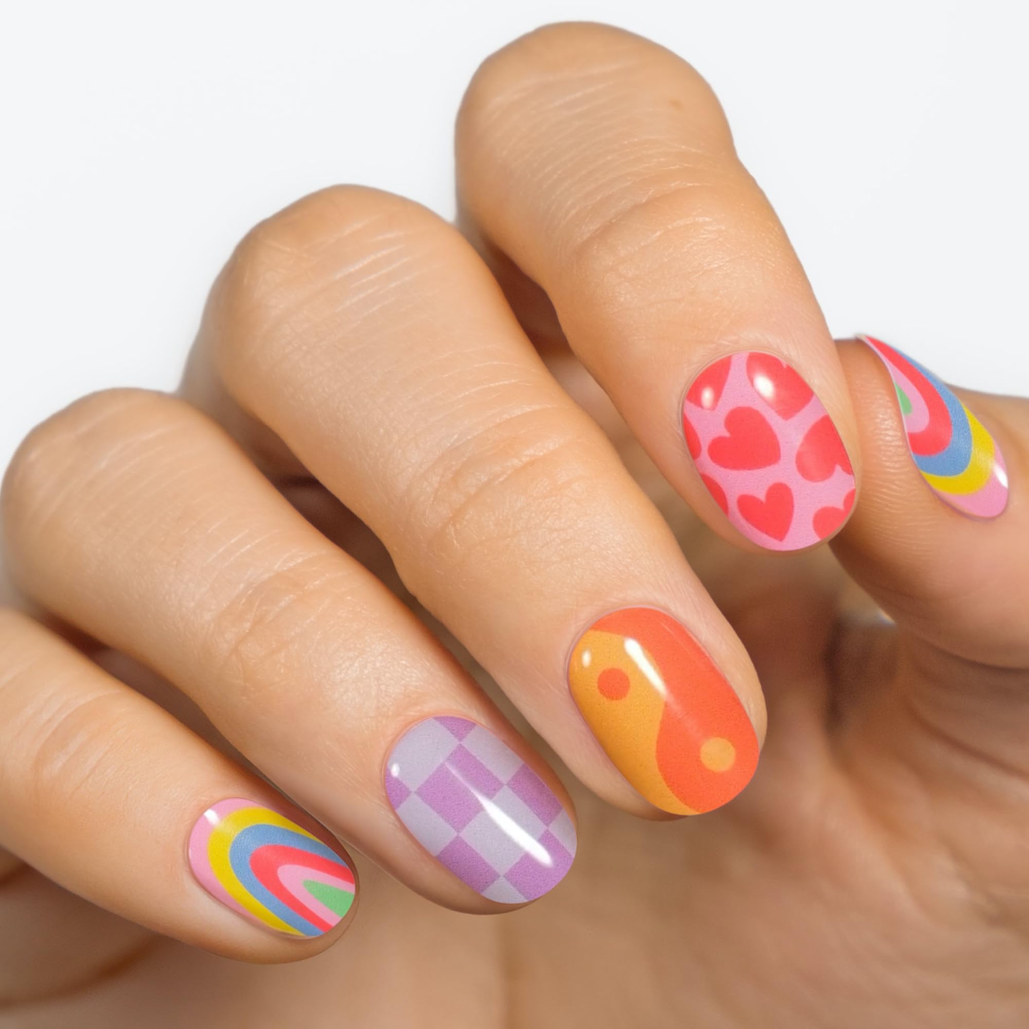 MOYOU LONDON Semi Cured Gel Nail Strips - 20 Pcs. Nail Wraps for Salon-Quality Manicure - Works with Any UV Nail Lamp - Easy to Apply, Trim, & Remove Gel Nail Stickers - Image 2