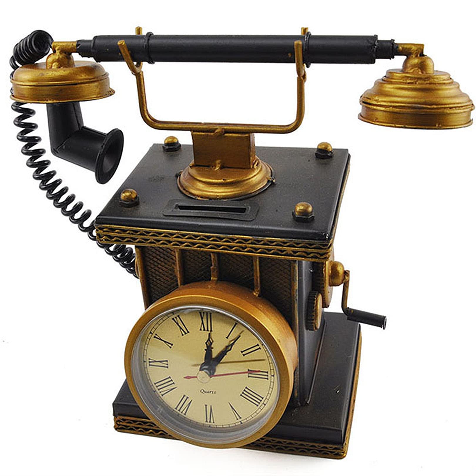 Téléphones Ligne terrestre Ornements Filaire Vieux téléphone décoration de noël café Barre fenêtre décor modèle Maison Bureau décoration