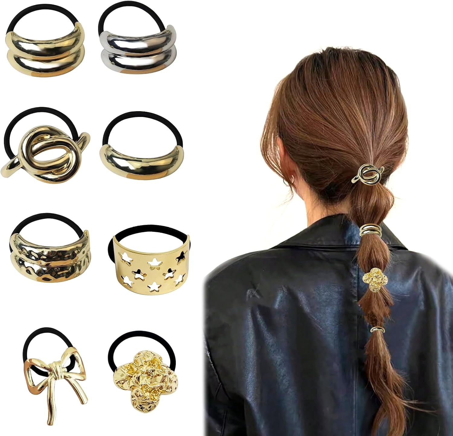 Set De 324 Accesorios Para El Cabello Dorados – Anillos, Brazaletes Y Perlas – Ideal Para Trenzas, Rastas Y DIY